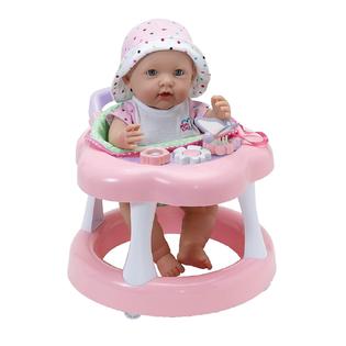 JC Toys For Keeps! Baby Doll Walker with play accessory for