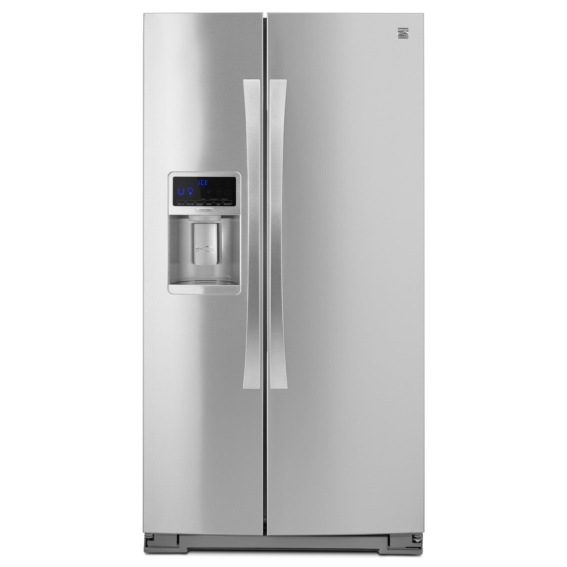 Kenmore Elite 51773 28 cu. ft. Side-by-Side Refrigerator - Stainless Steel Kenmore Stainless Steel Refrigerator Side By Side