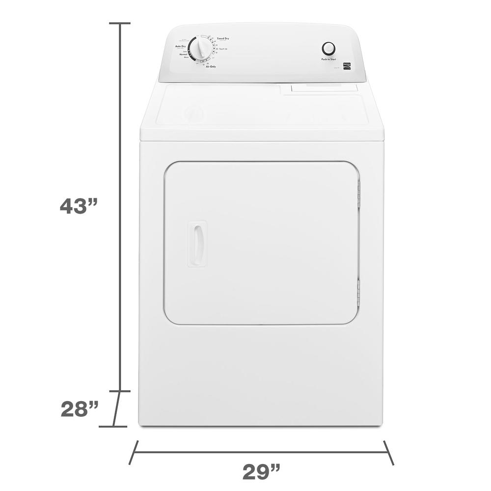 Kenmore 70222 6.5 cu. ft. Gas Dryer White