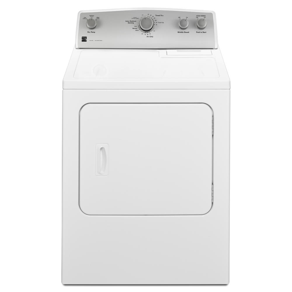 Kenmore 75212 5.9 cu. ft. Gas Dryer w/ Flat Back Long Vent White