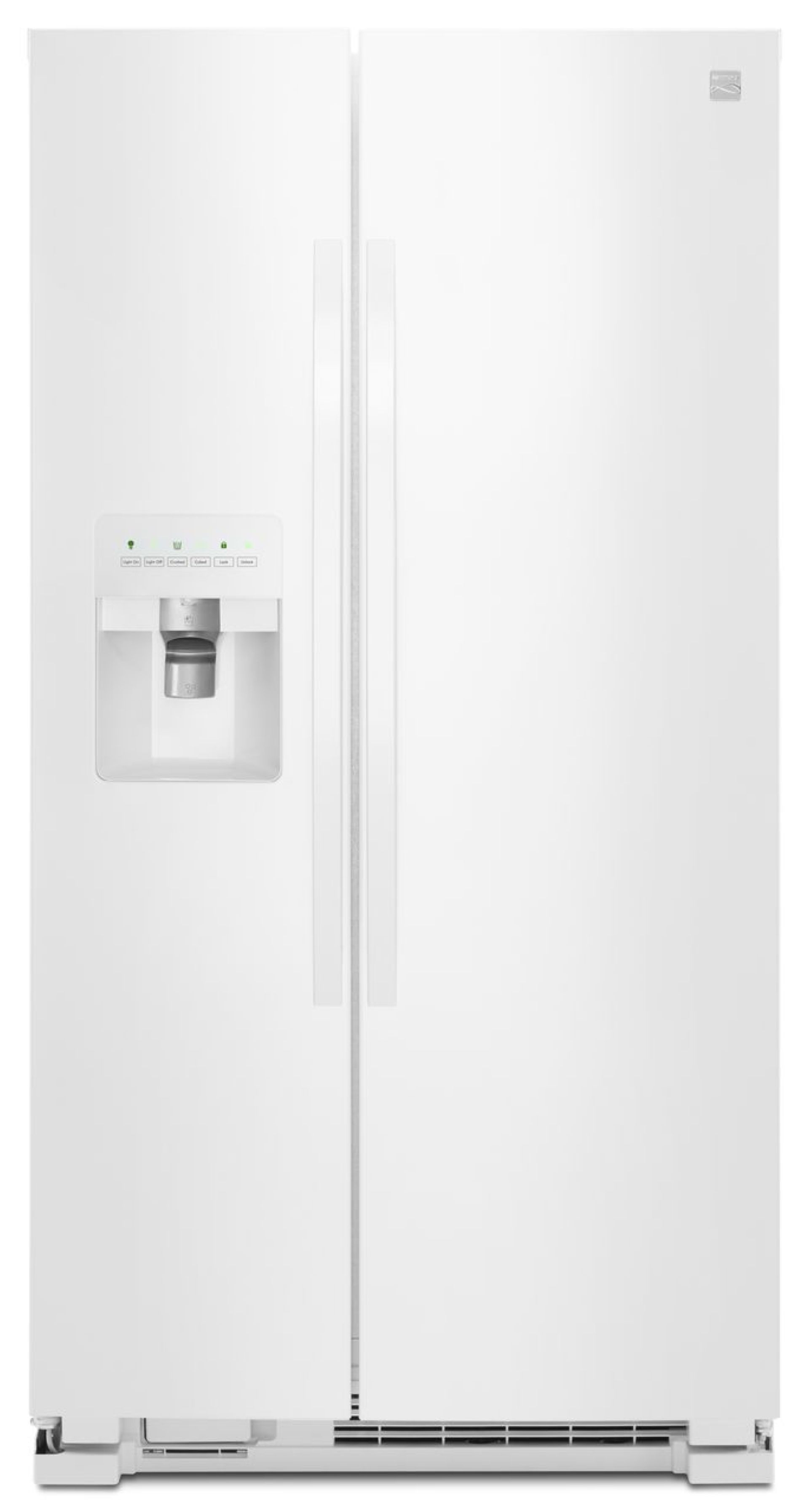 Photo 1 of Kenmore 25 cu. ft. Side-by-Side Refrigerator with Ice Water Dispenser - White