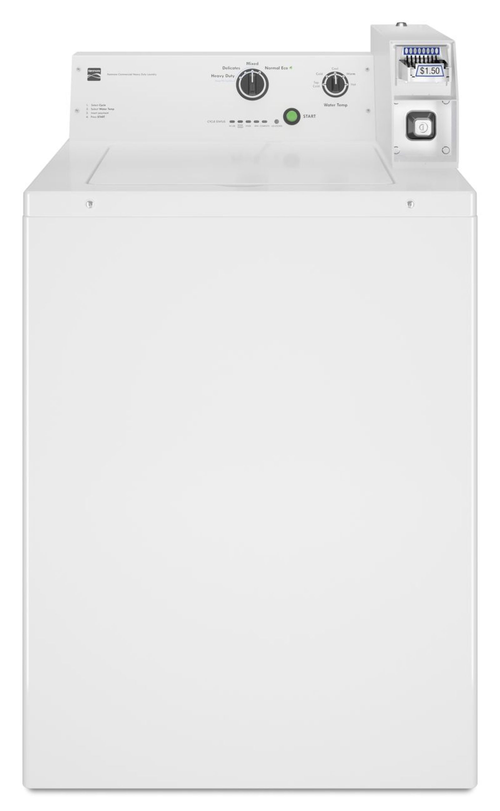 Kenmore 27022 3 3 Cu Ft Coin Operated Top Load Washer White
