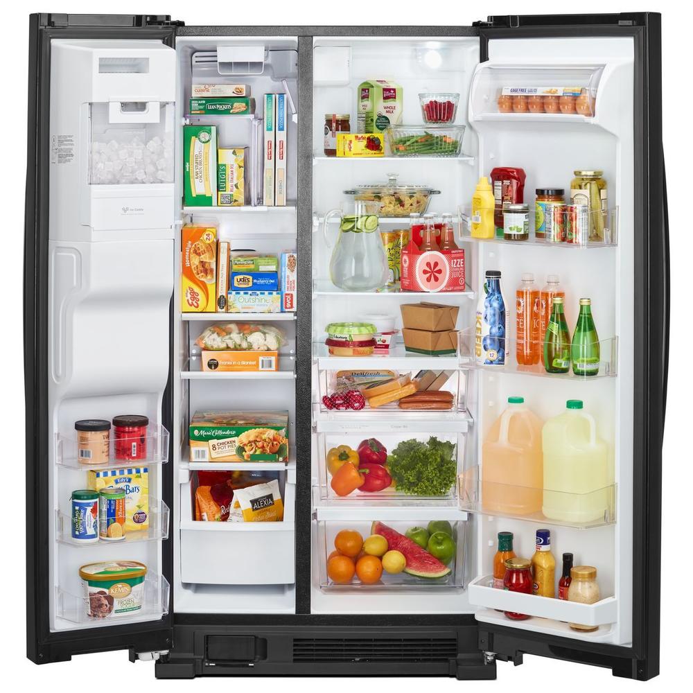 Kenmore 51339  25 cu. ft. Side-by-Side Refrigerator with SpaceSaver&#8482; Ice System - Black
