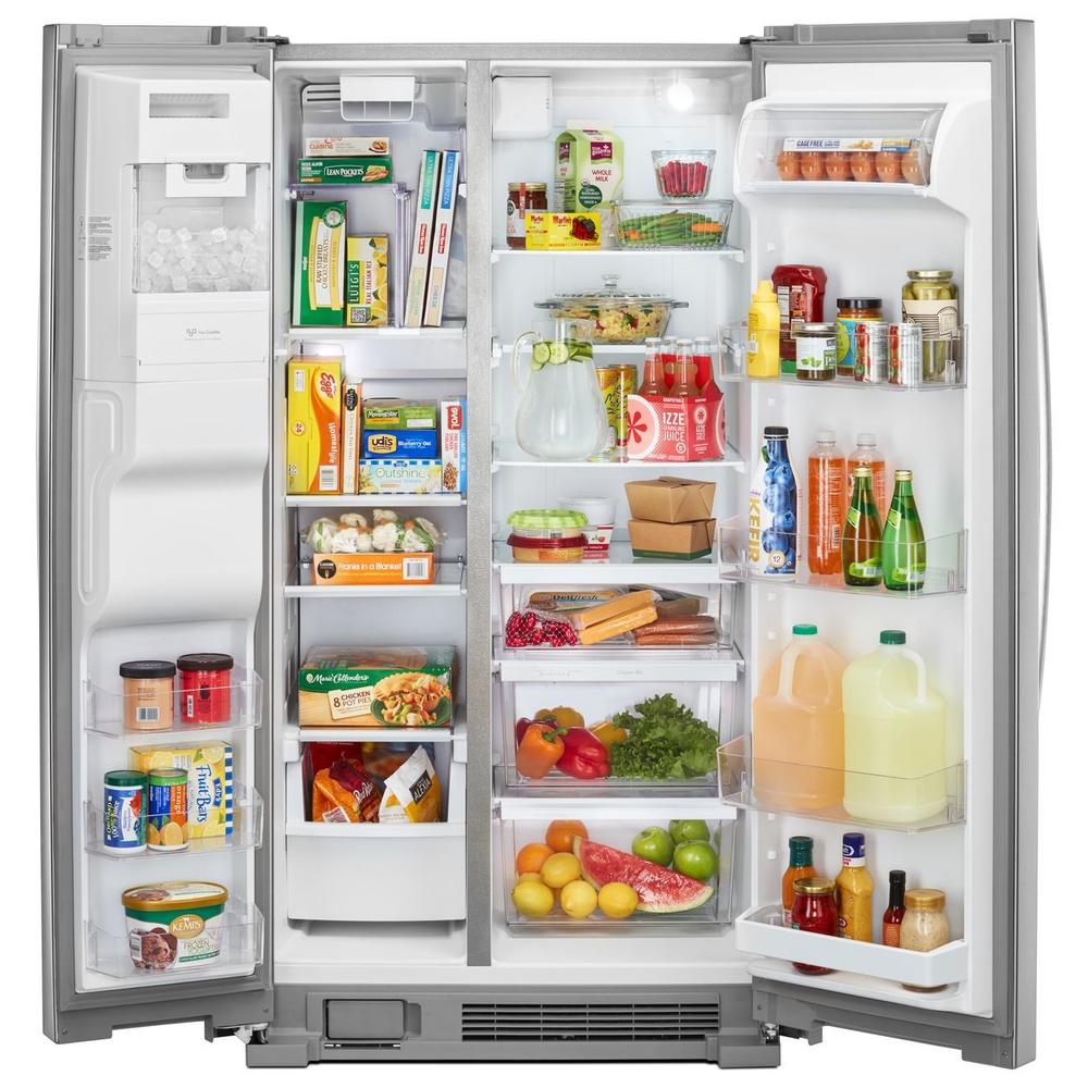 Kenmore 51335  25 cu. ft. Side-by-Side Fingerprint Resistant Refrigerator with SpaceSaver&#8482; - Stainless Steel