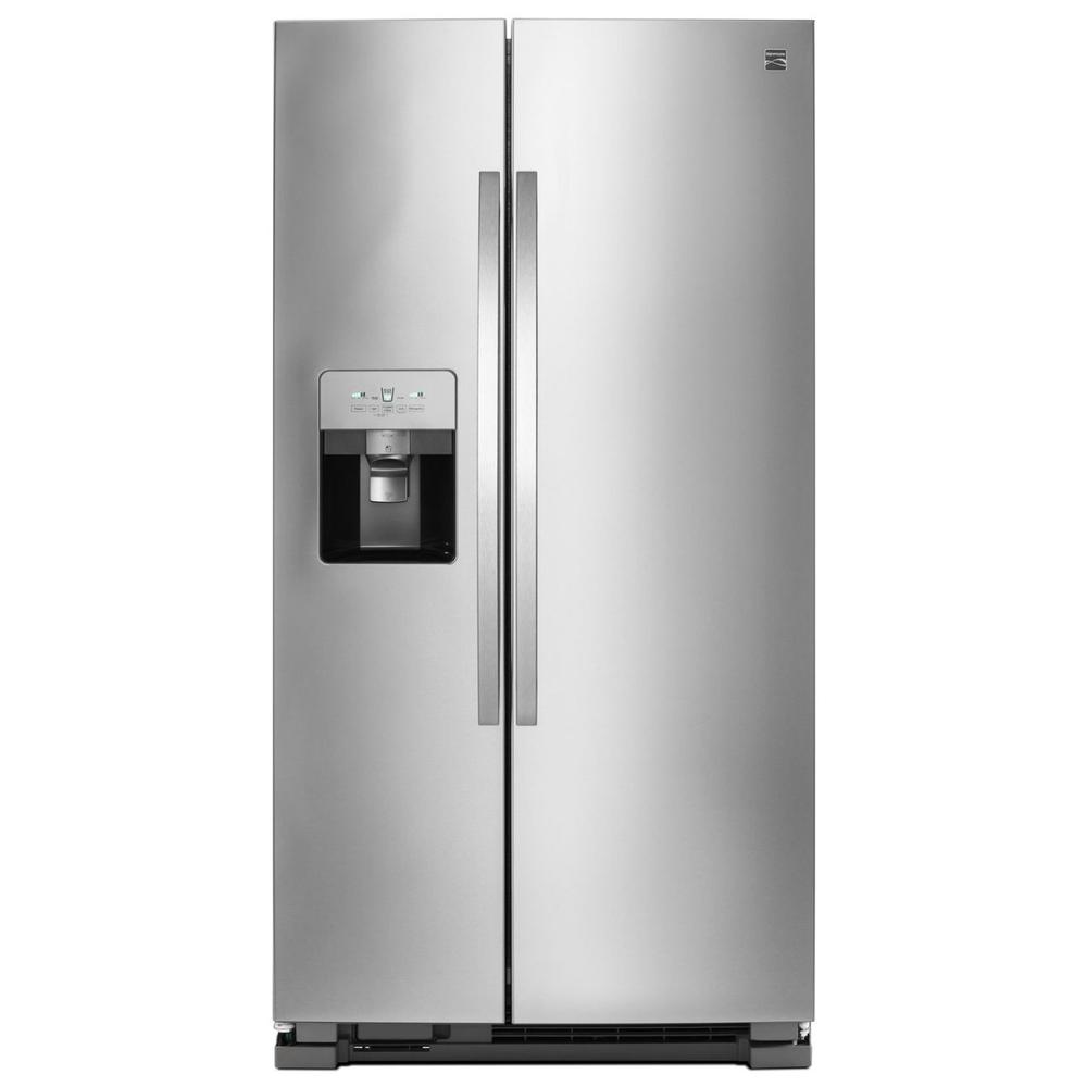 Kenmore 51335  25 cu. ft. Side-by-Side Fingerprint Resistant Refrigerator with SpaceSaver™ - Stainless Steel