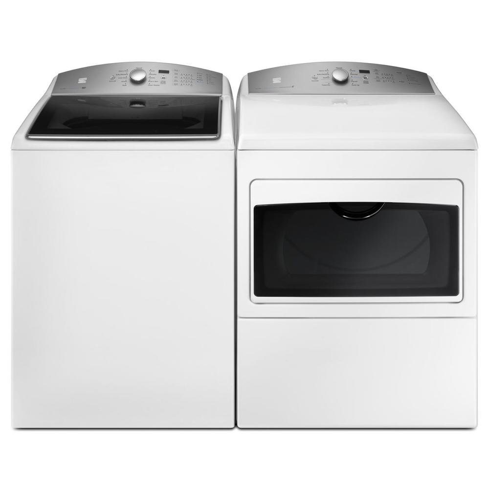 Kenmore 60372  27" 7.4 cu. ft. Electric Dryer with Glass Hamper Door - White
