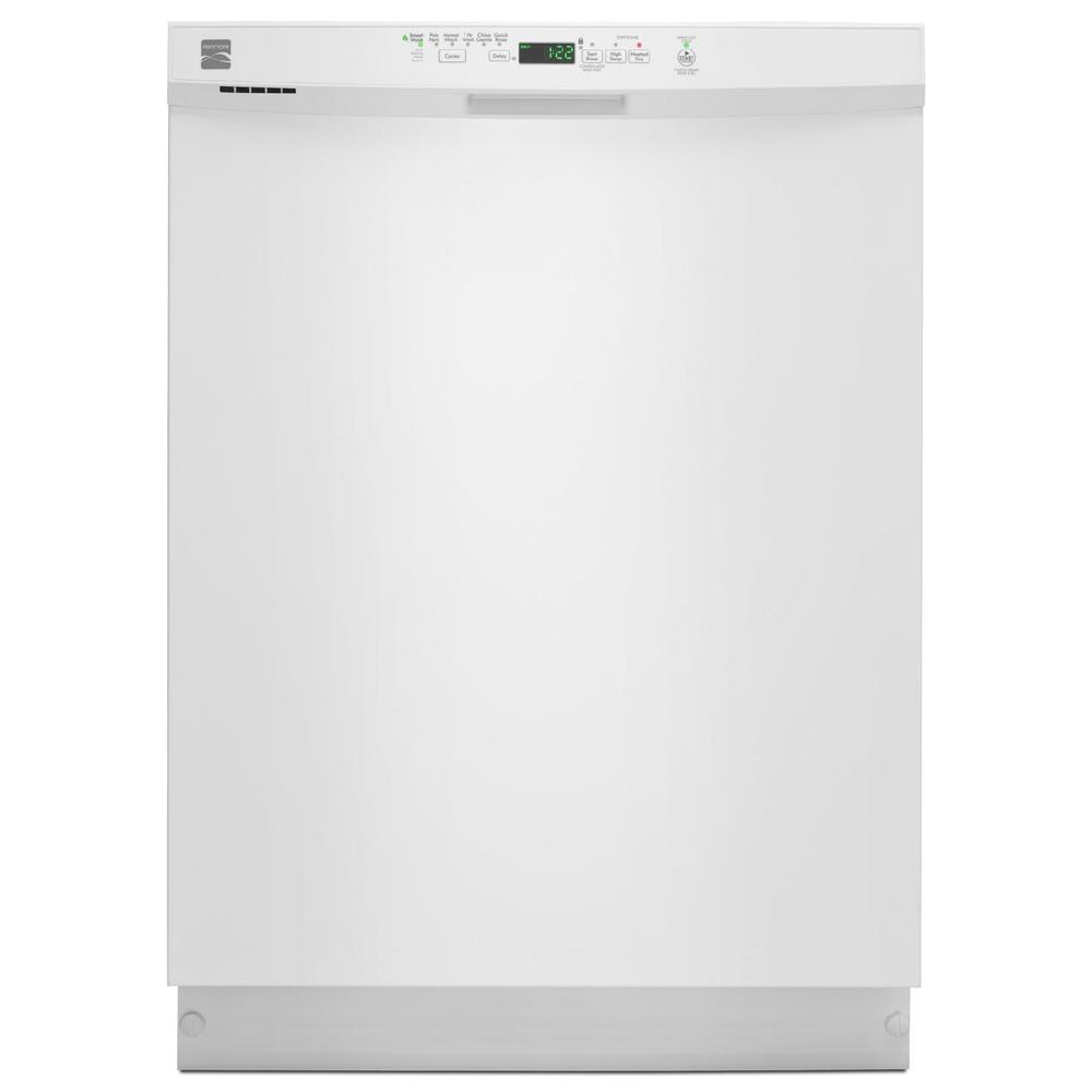 Kenmore 13092 24" BuiltIn Dishwasher w/ PowerWave Spray Arm White