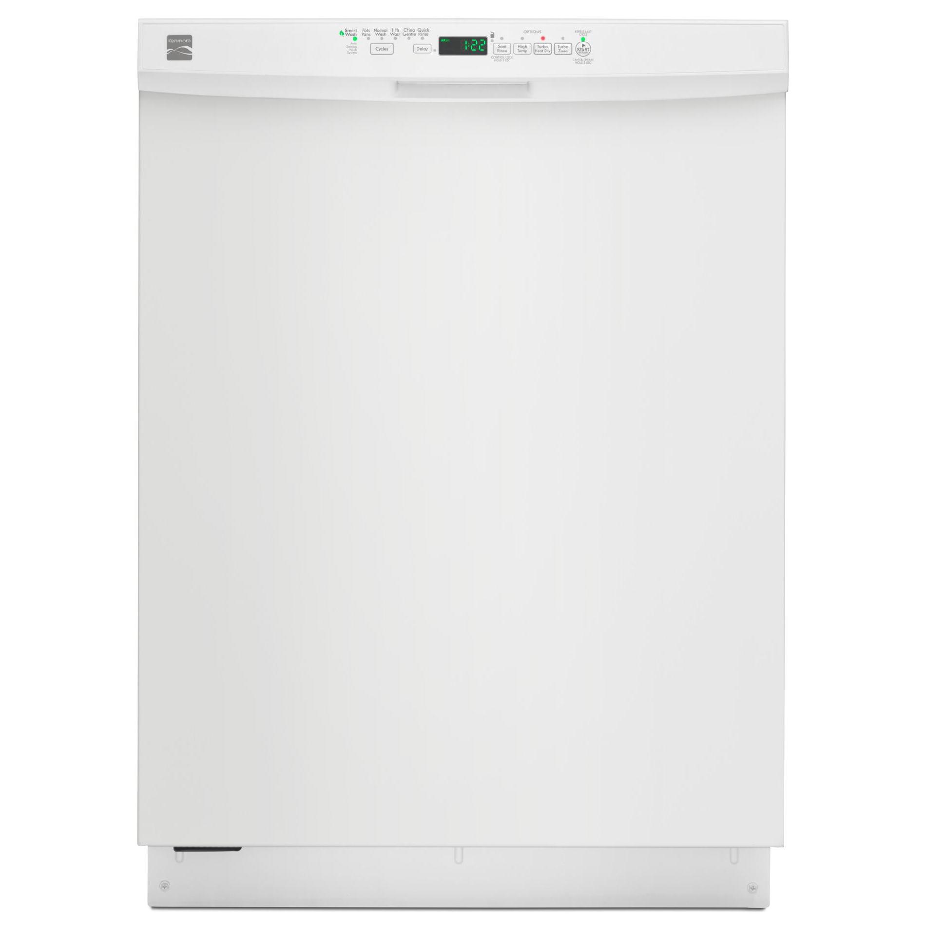 Kenmore 13402 24" BuiltIn Dishwasher w/ PowerWave Spray Arm White