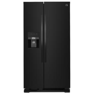Kenmore 50049 25 cu. ft. Side-by-Side Refrigerator with Ice & Water Dispenser - Black
