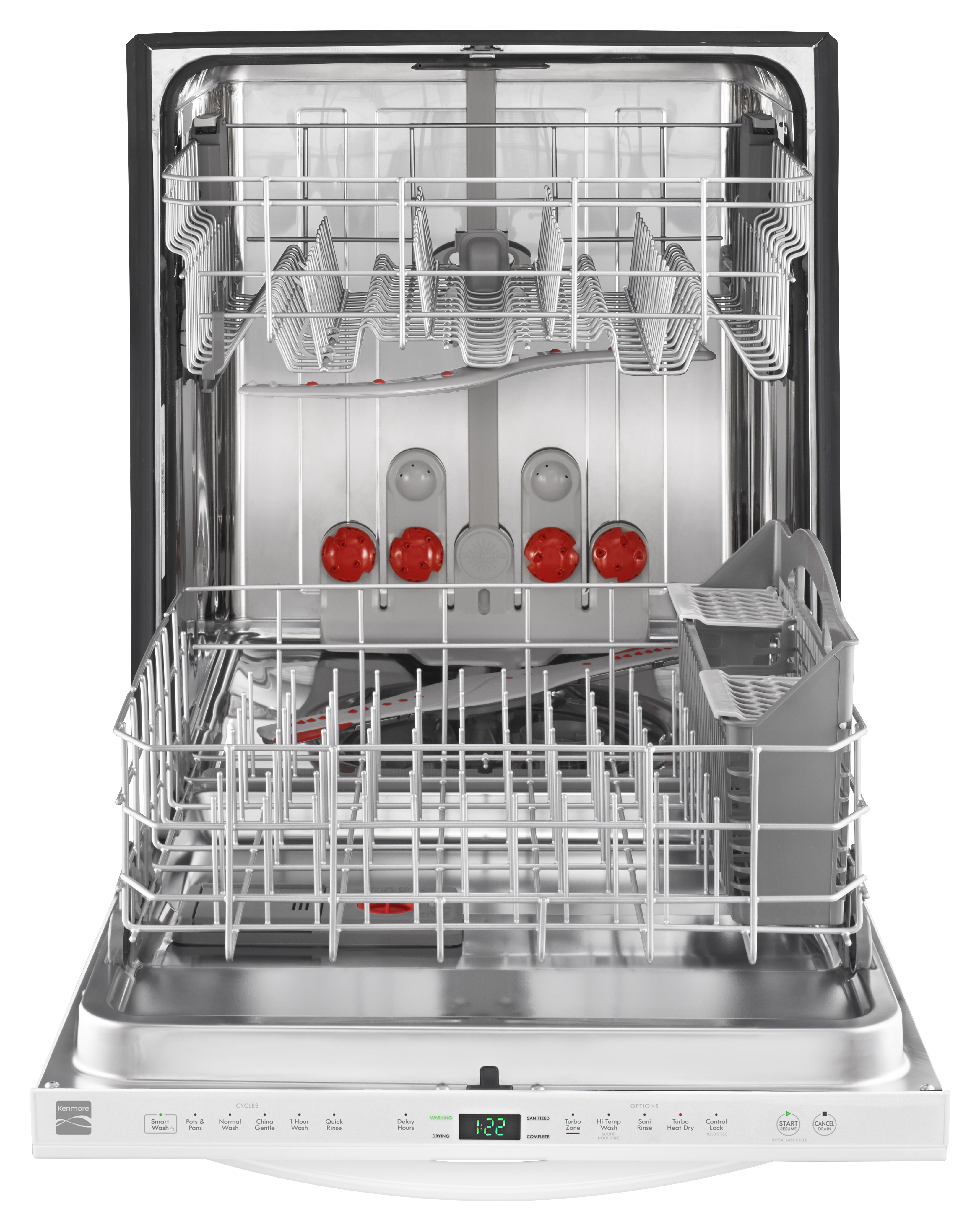 kenmore fid 3rd rack dishwasher