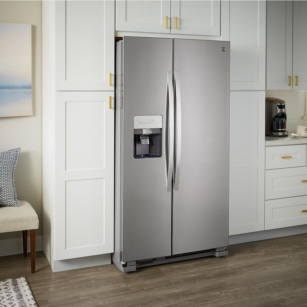 Kenmore 50045 25 cu. ft. Side-by-Side Fingerprint Resistant Refrigerator  with Ice & Water Dispenser - Stainless Steel