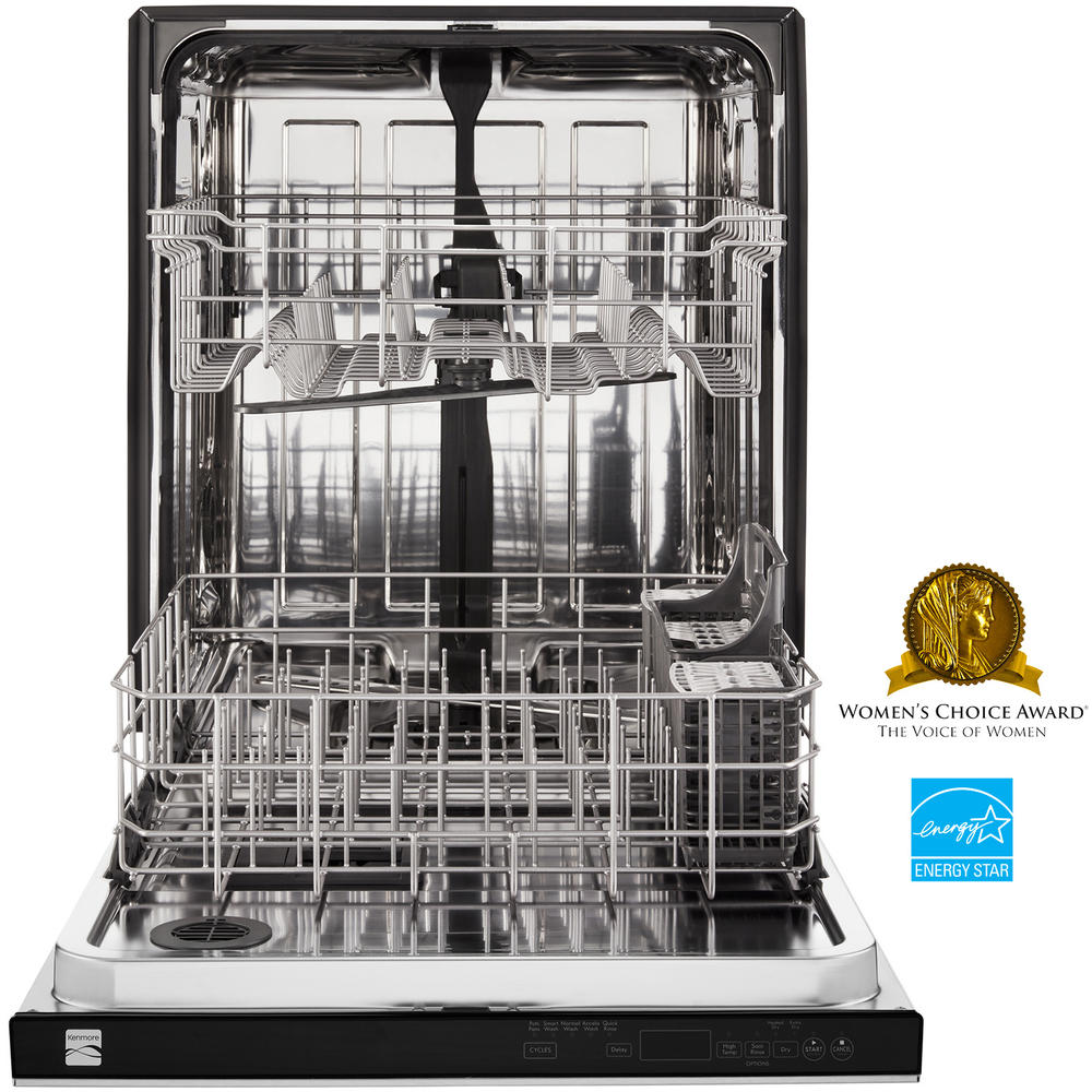 Kenmore 2214165 24" BuiltIn Dishwasher w/ Stainless Tub Active Finish