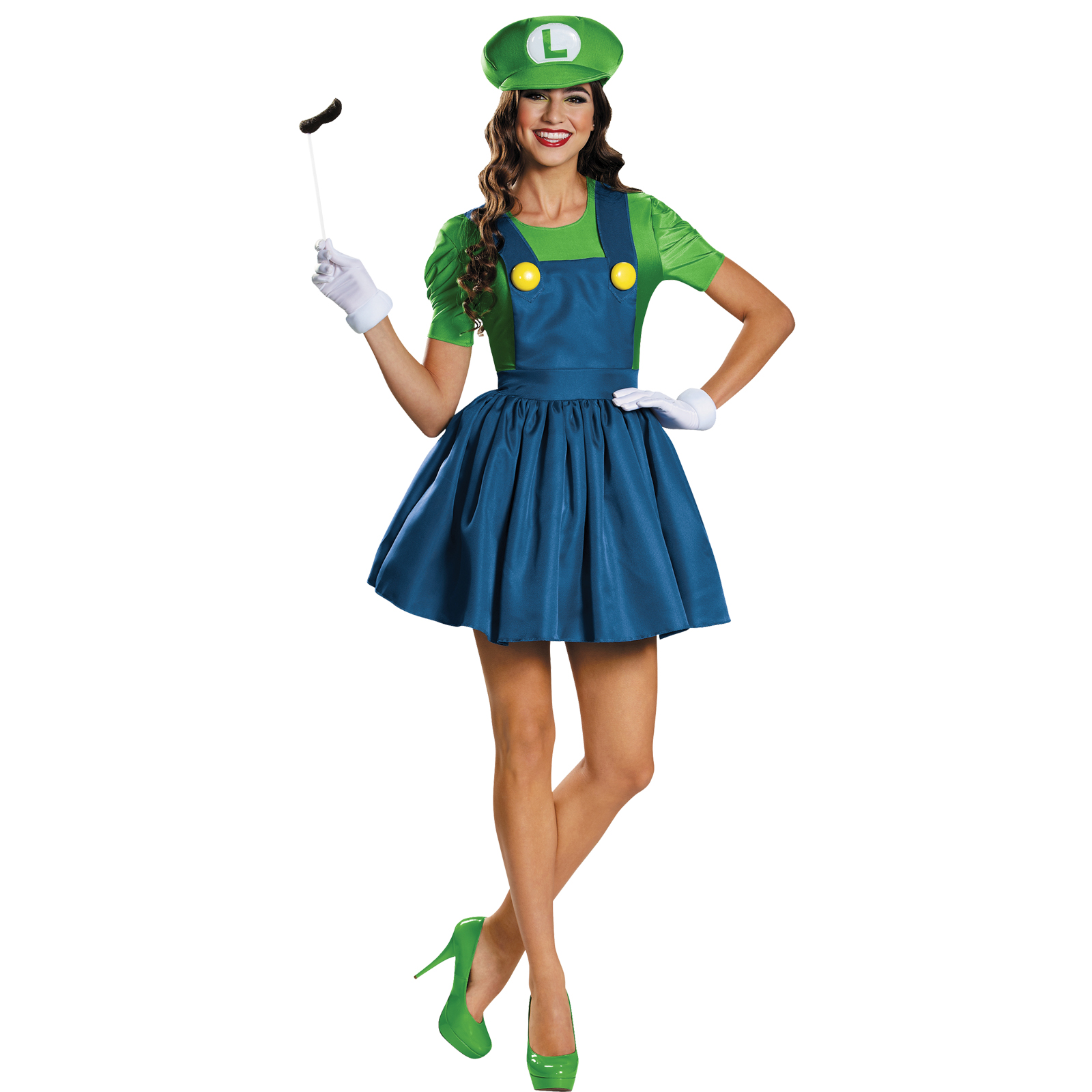 Women&#8217;s Luigi Skirt Costume