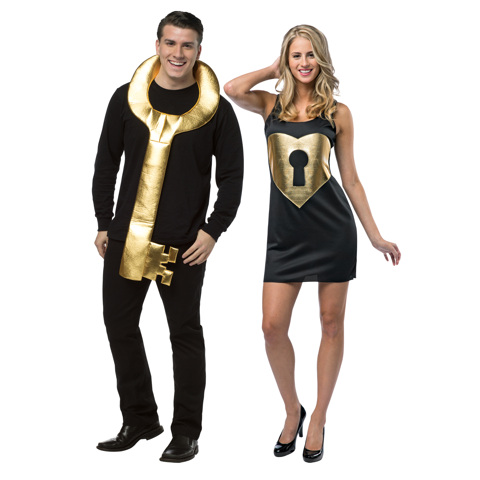 Adult Key To My Heart Couples Costume Set Size: One Size Fits Most