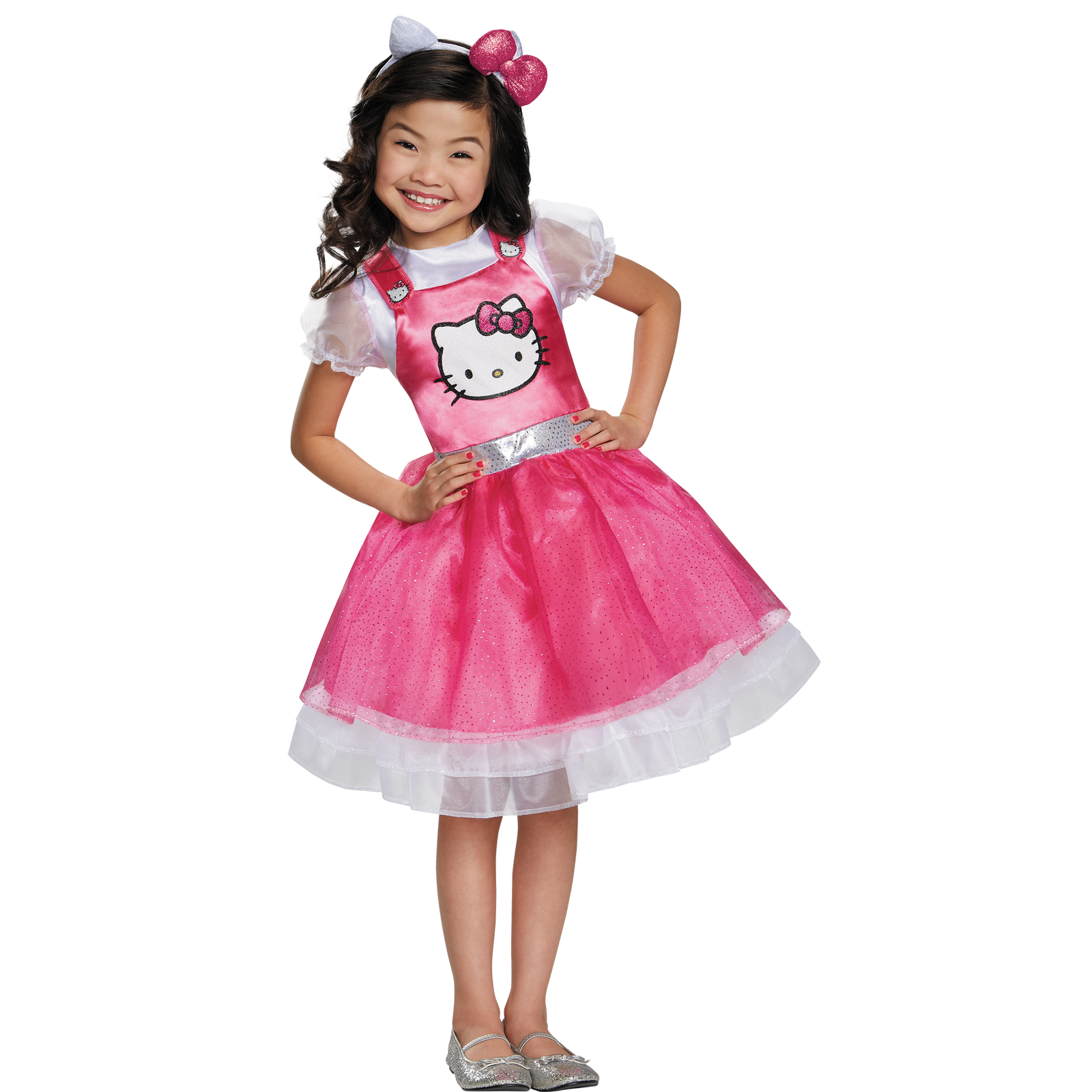 Girl&#8217;s Hello Kitty Pink Deluxe Costume