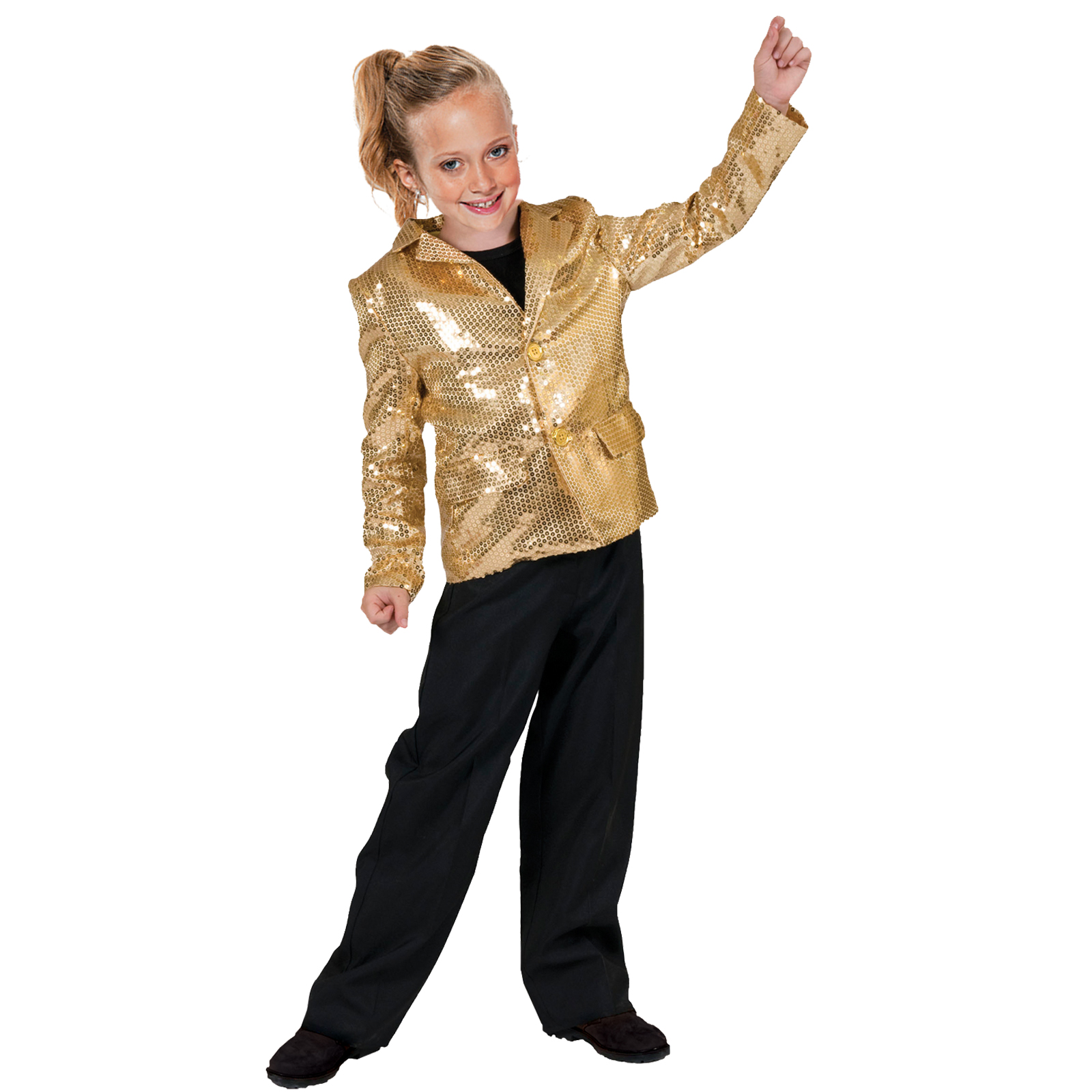 Boy&#8217;s Disco Jacket Gold Costume