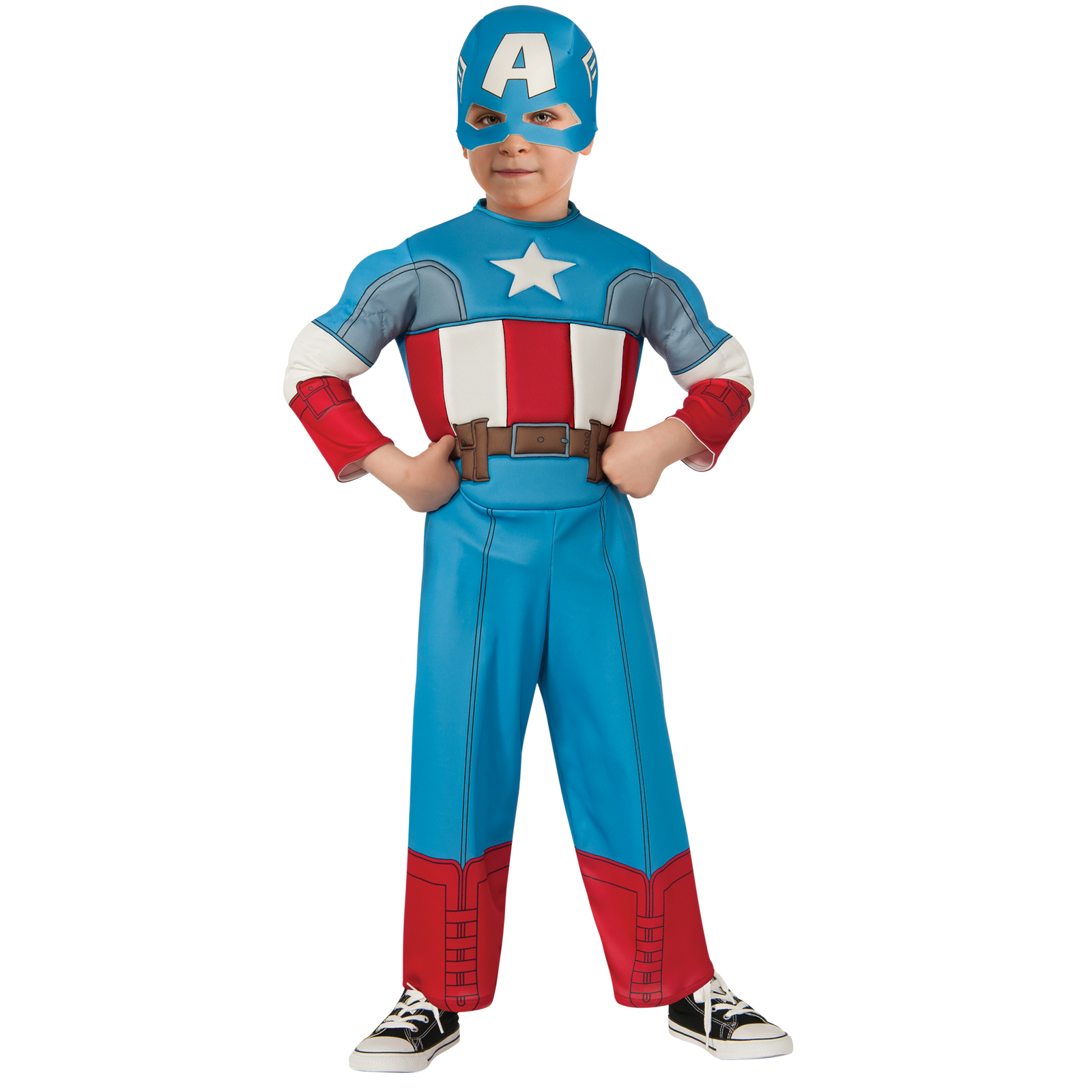 Toddler Captain America Costume Size: 1T-2T