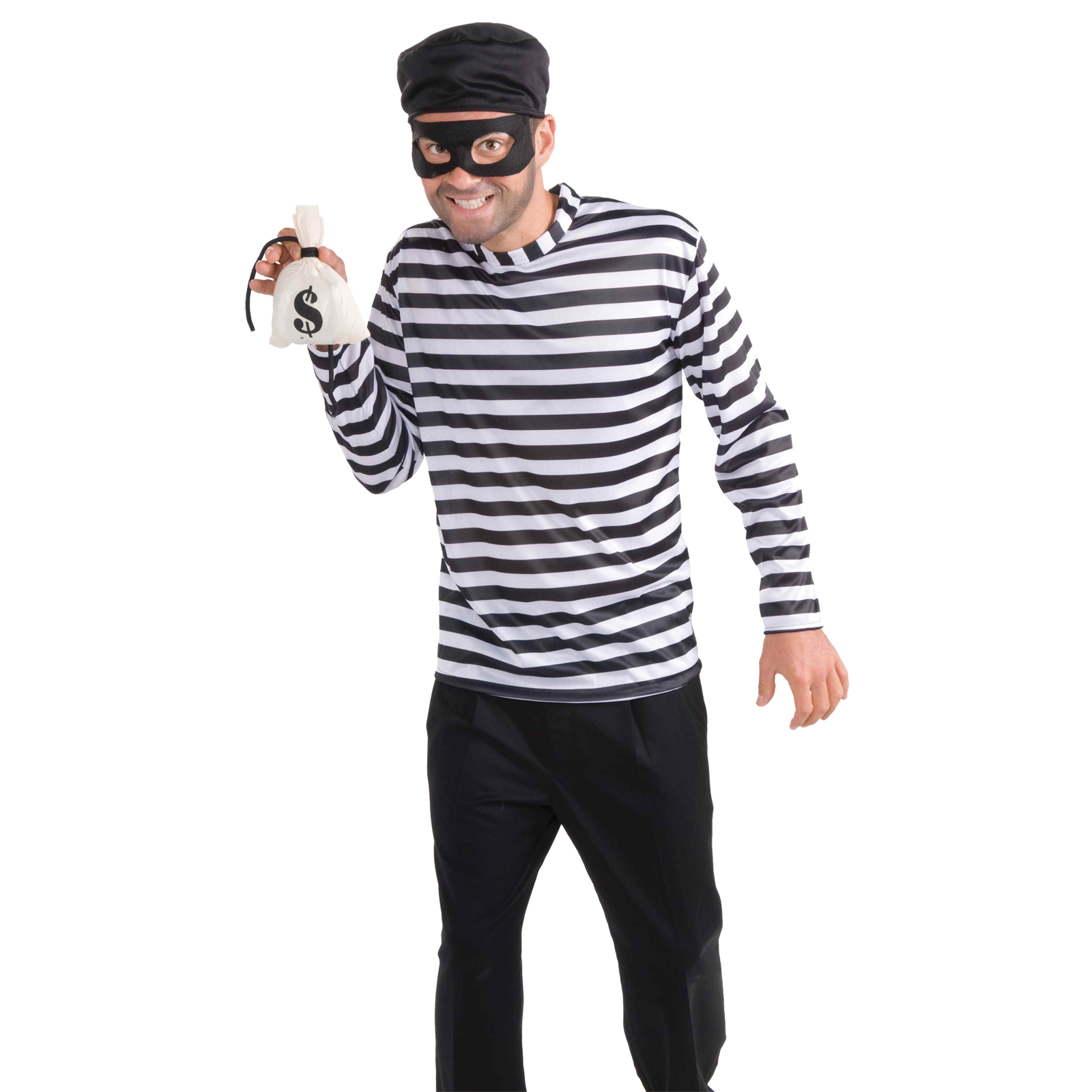 Men&#8217;s Burglar Costume Size: One Size Fits Most