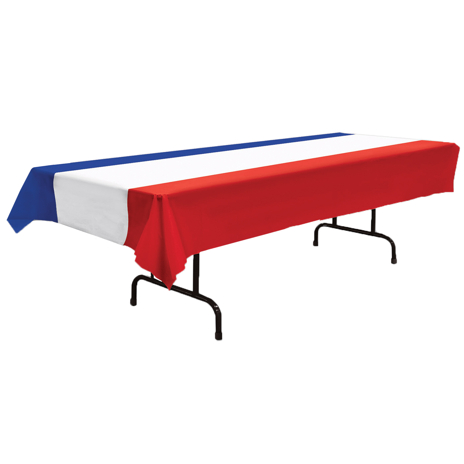 9' Patriotic Red, White and Blue Table Cover PEVA