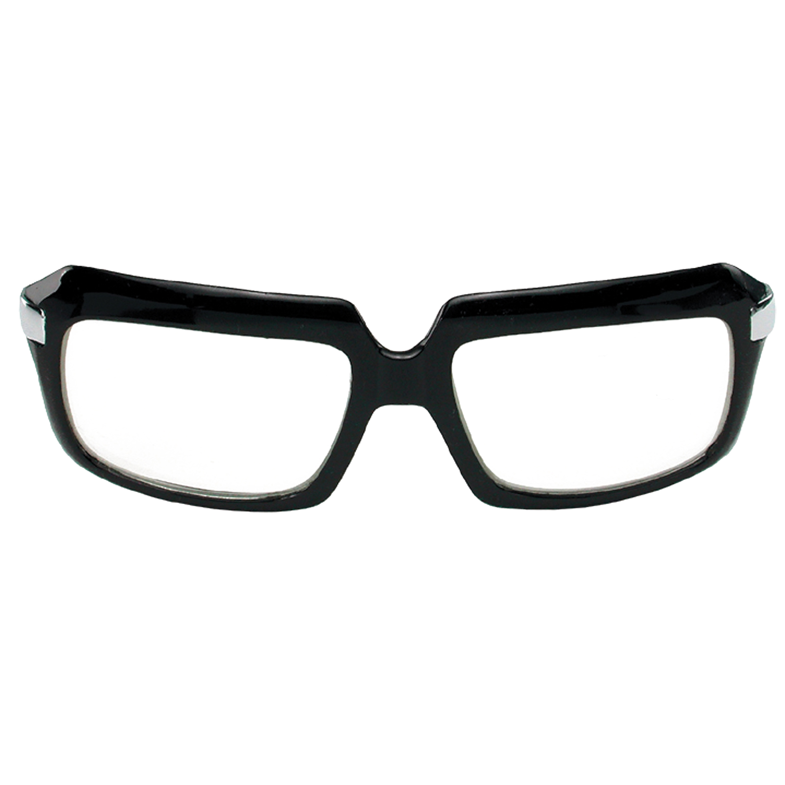 Glasses 80's Scratcher Black Costume Accessory