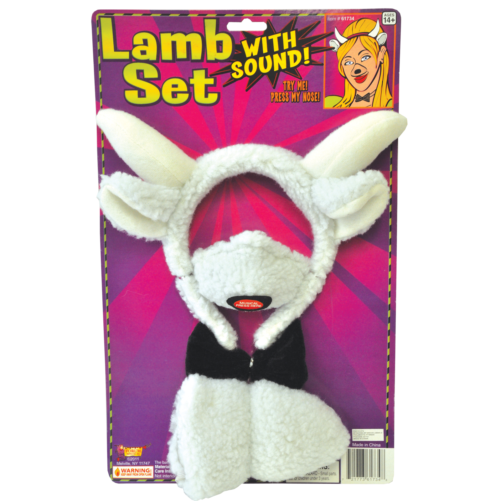 Lamb Set with Sound Costume Accessory Lamb Set with Sound Costume Accessory