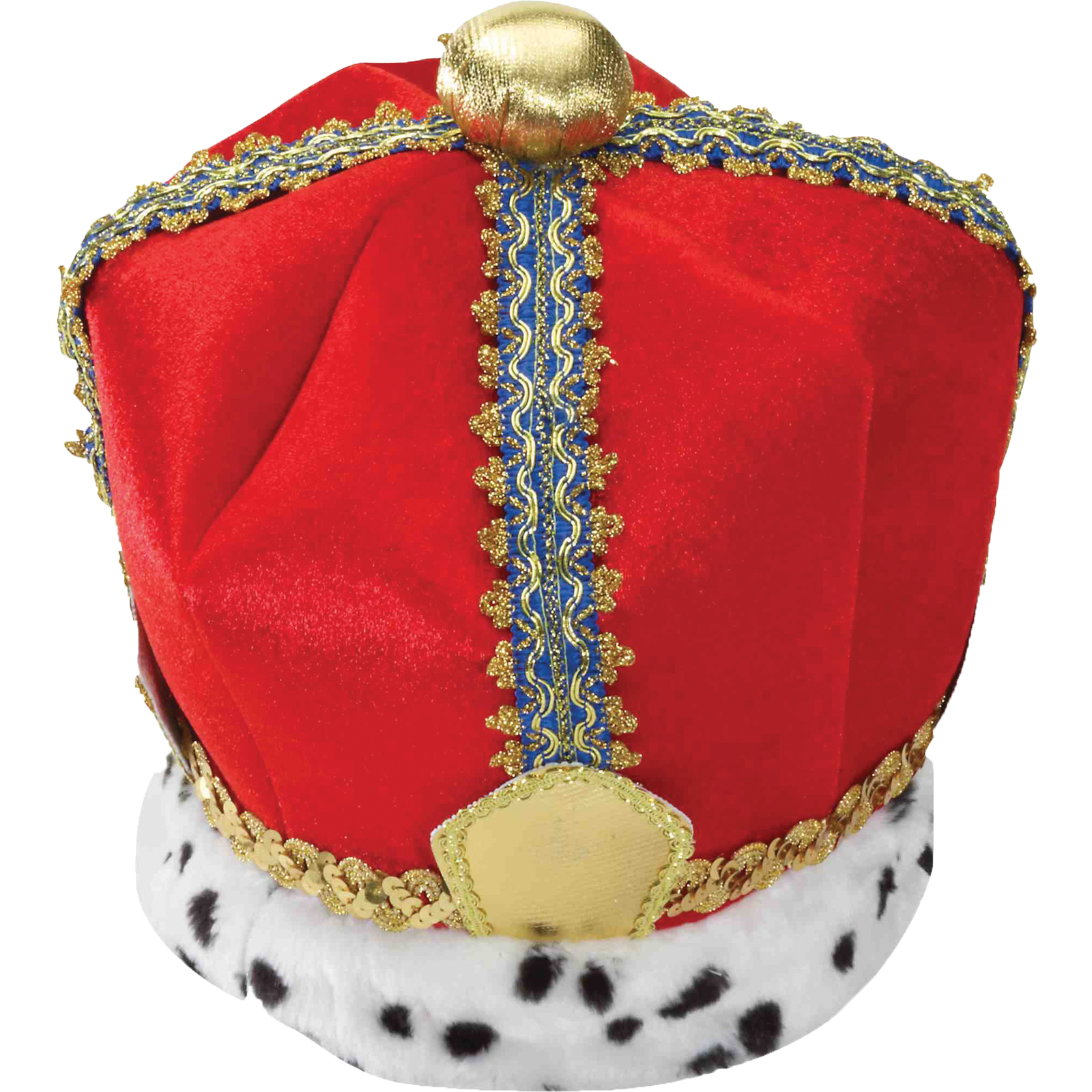 King Crown Velvet Adult Costume Accessory, Size: One size King Crown Velvet Adult Costume Accessory, Size: One size