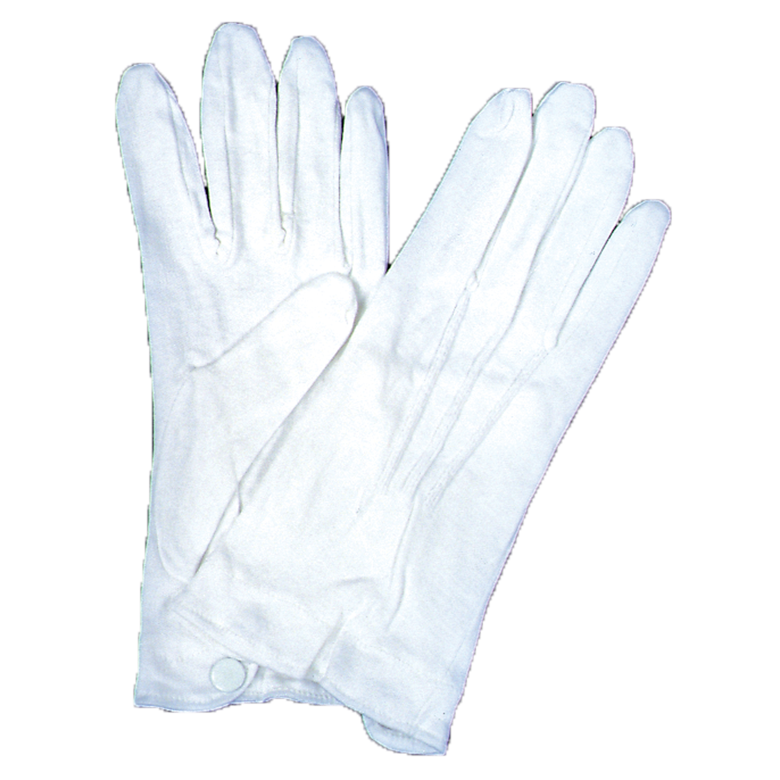 Gloves Cotton with Snap White Costume Accessory, Size: Medium Gloves Cotton with Snap White Costume Accessory, Size: Medium