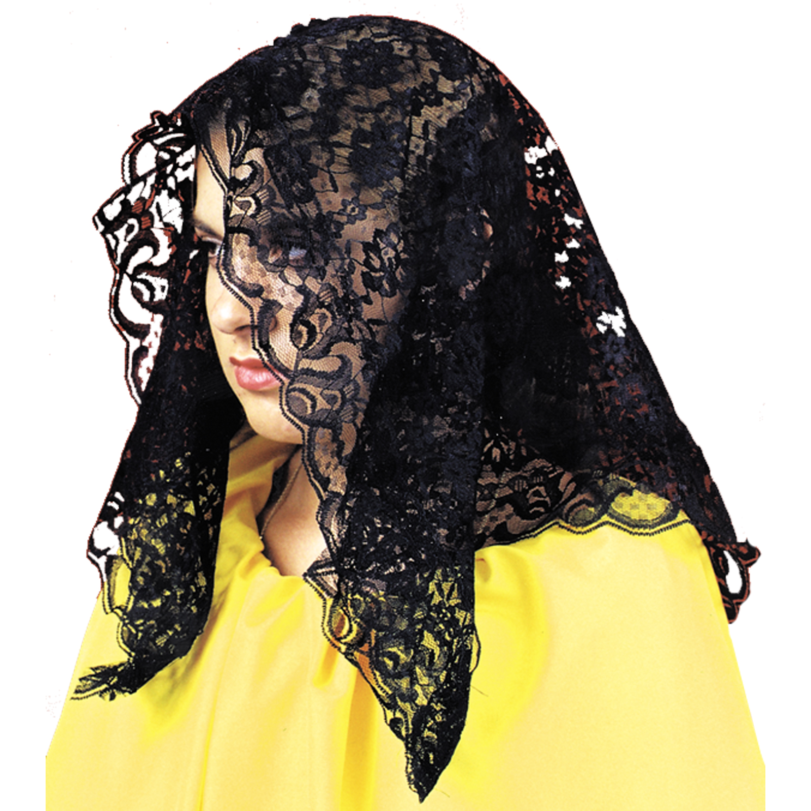 Mantilla Spanish Black Costume Accessory Mantilla Spanish Black Costume Accessory
