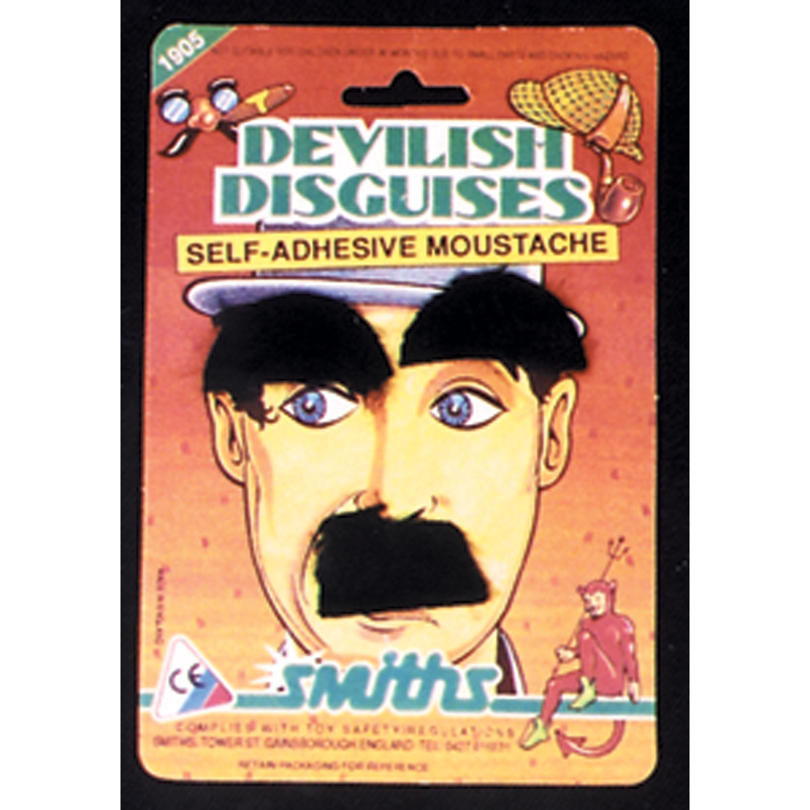 Chaplin Brow Mustache Black Costume Accessory Chaplin Brow Mustache Black Costume Accessory