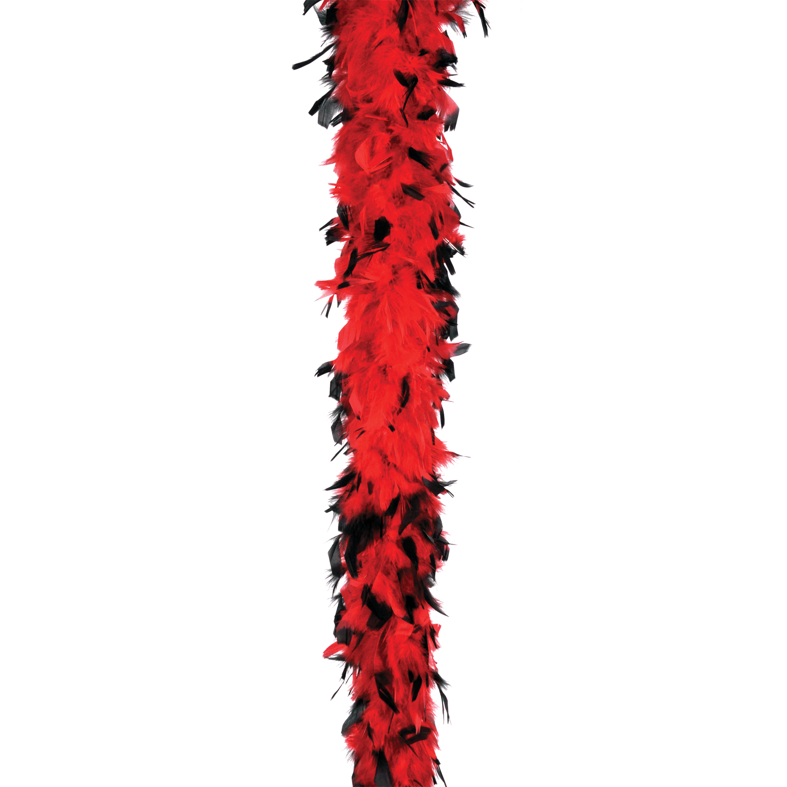 Boa Feather 40 Red with Black Tips Costume Accessory Boa Feather 40 Red with Black Tips Costume Accessory