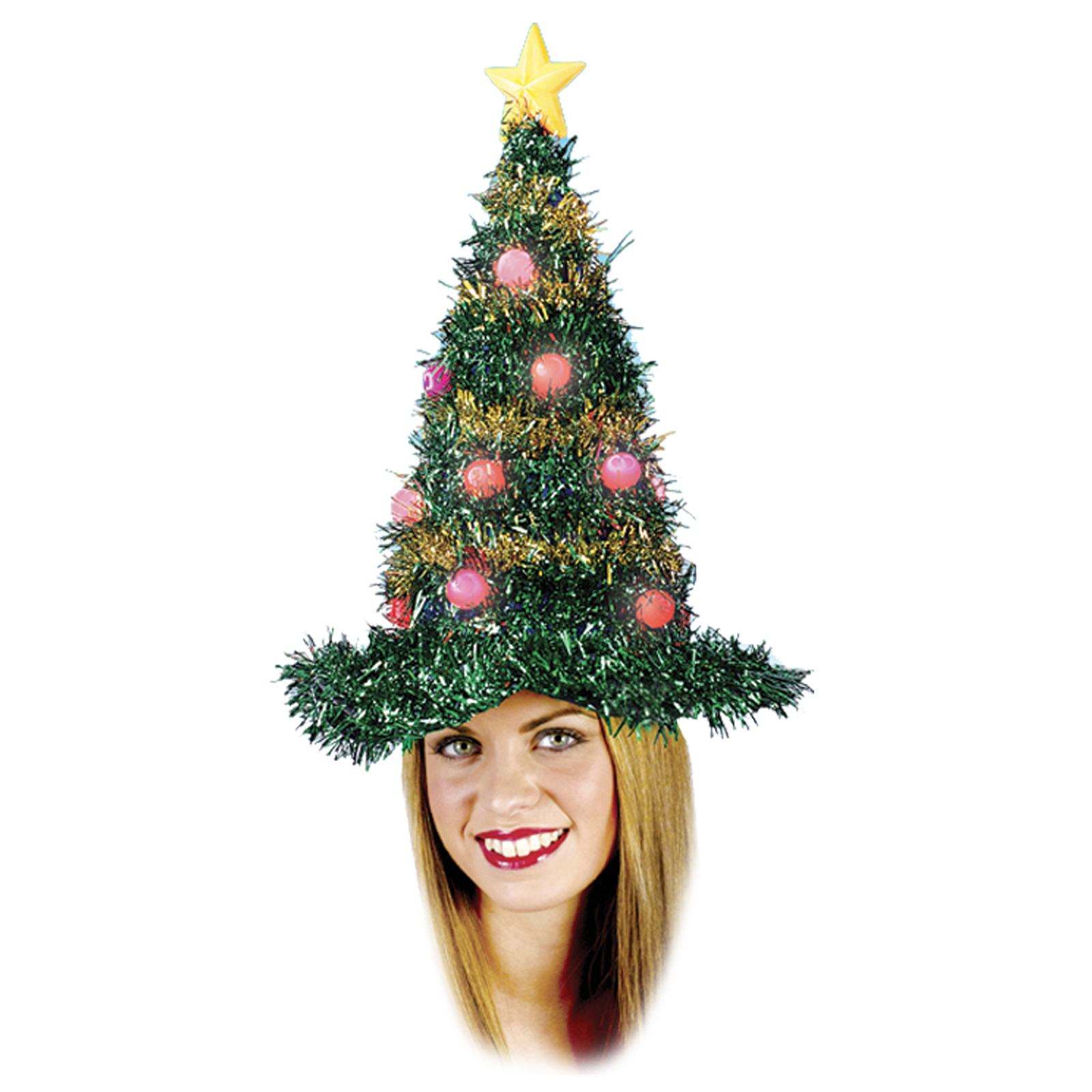 Christmas Tree Hat Light Up Costume Accessory