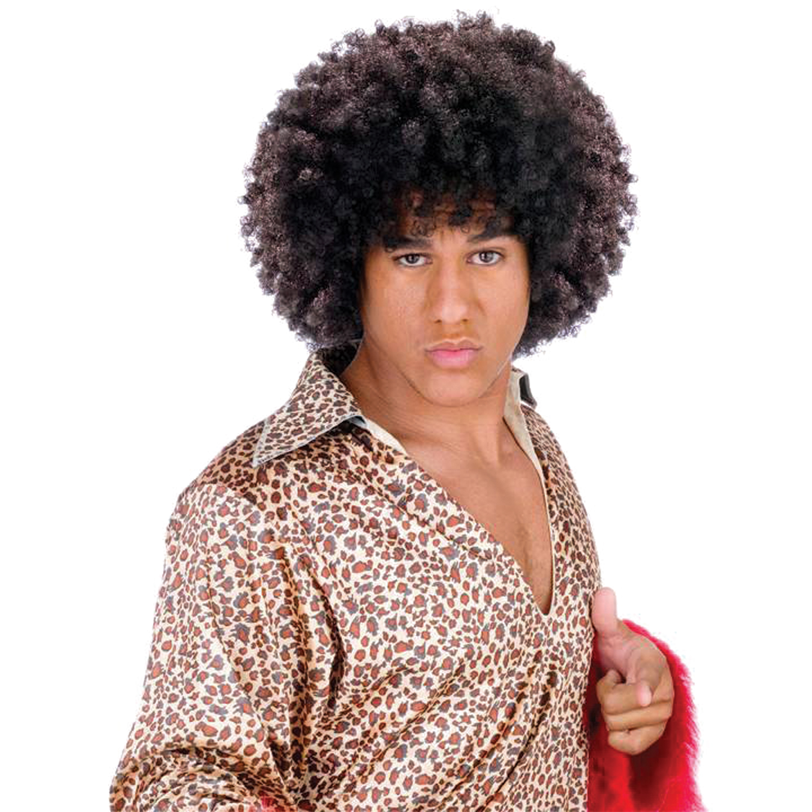 Disco Fro Brown Costume Accessory, Size: Large Disco Fro Brown Costume Accessory, Size: Large