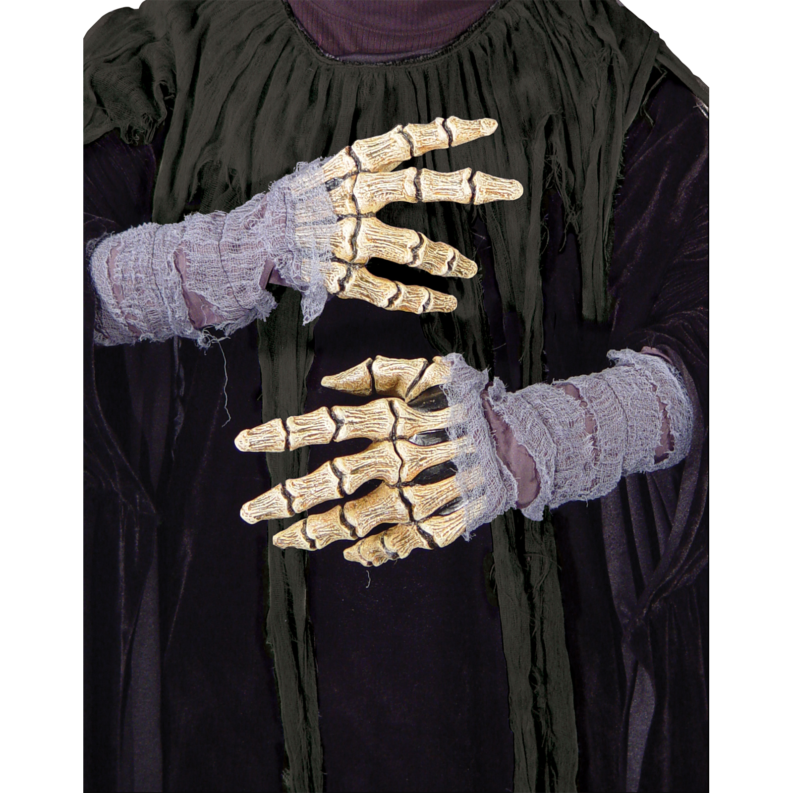 Hands Gauze Bones Costume Accessory