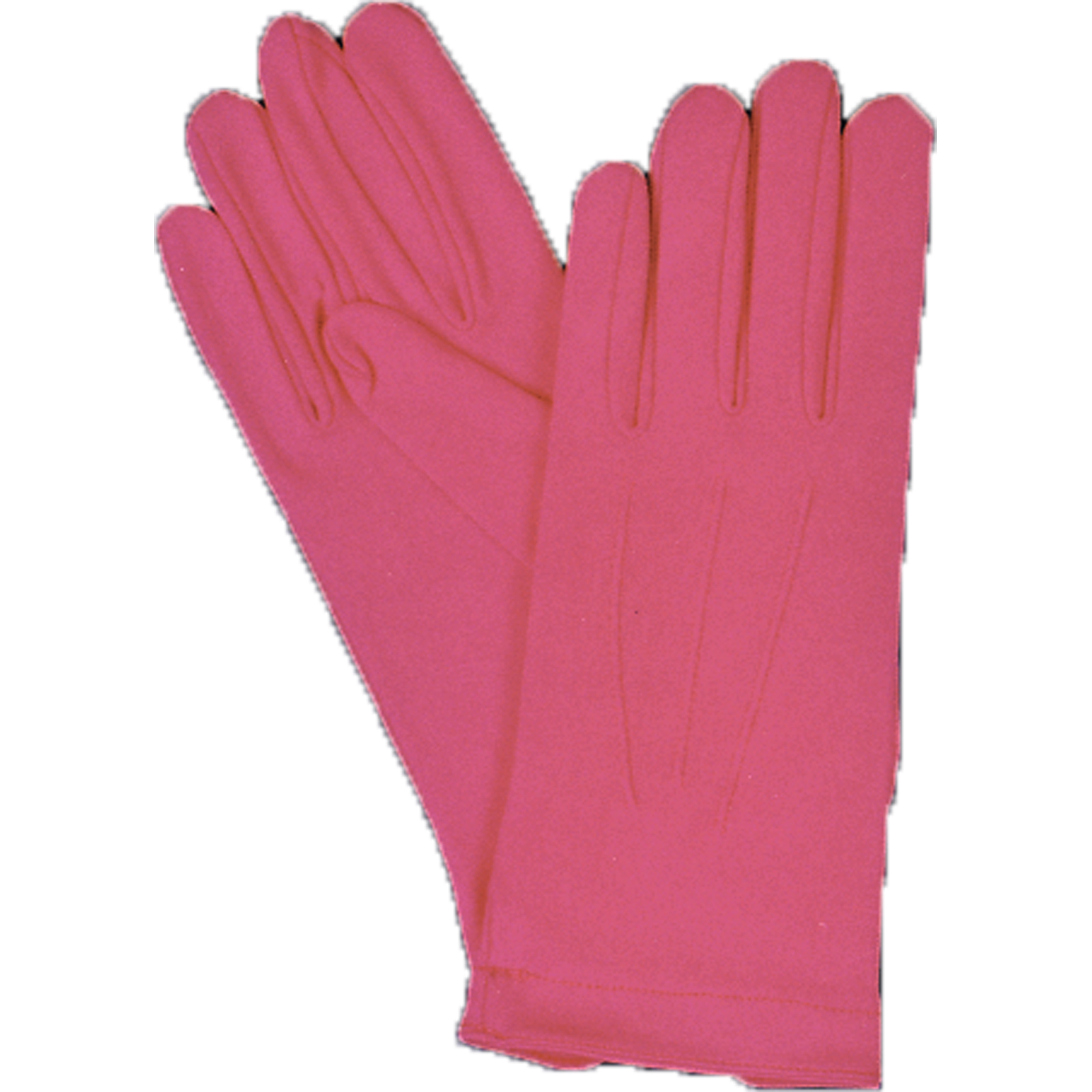 Gloves Nylon with Snap Hot Pink Costume Accessory