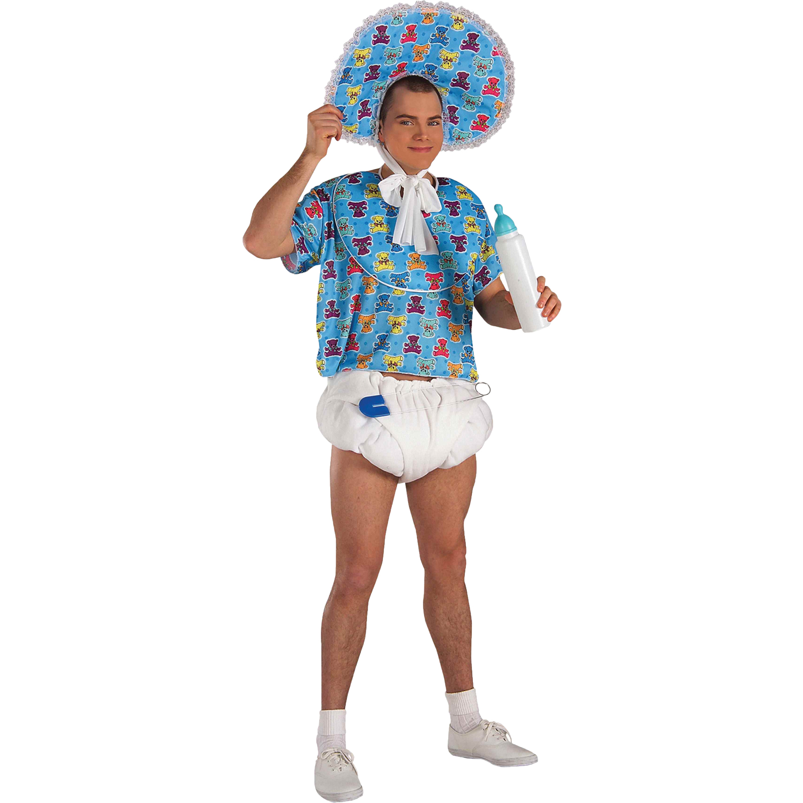 Baby Bottle Blue Jumbo Costume Accessory, Size: One size Baby Bottle Blue Jumbo Costume Accessory, Size: One size