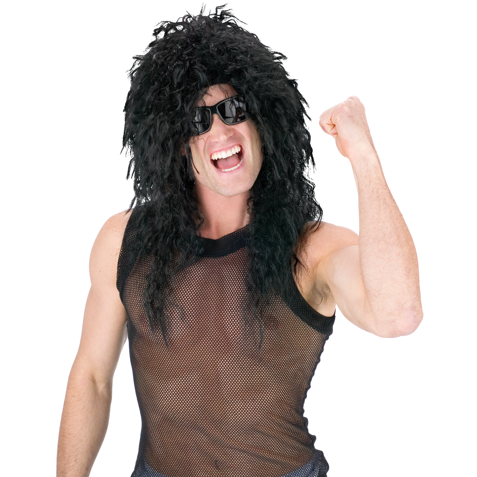 Headbanger Wig Black Costume Accessory