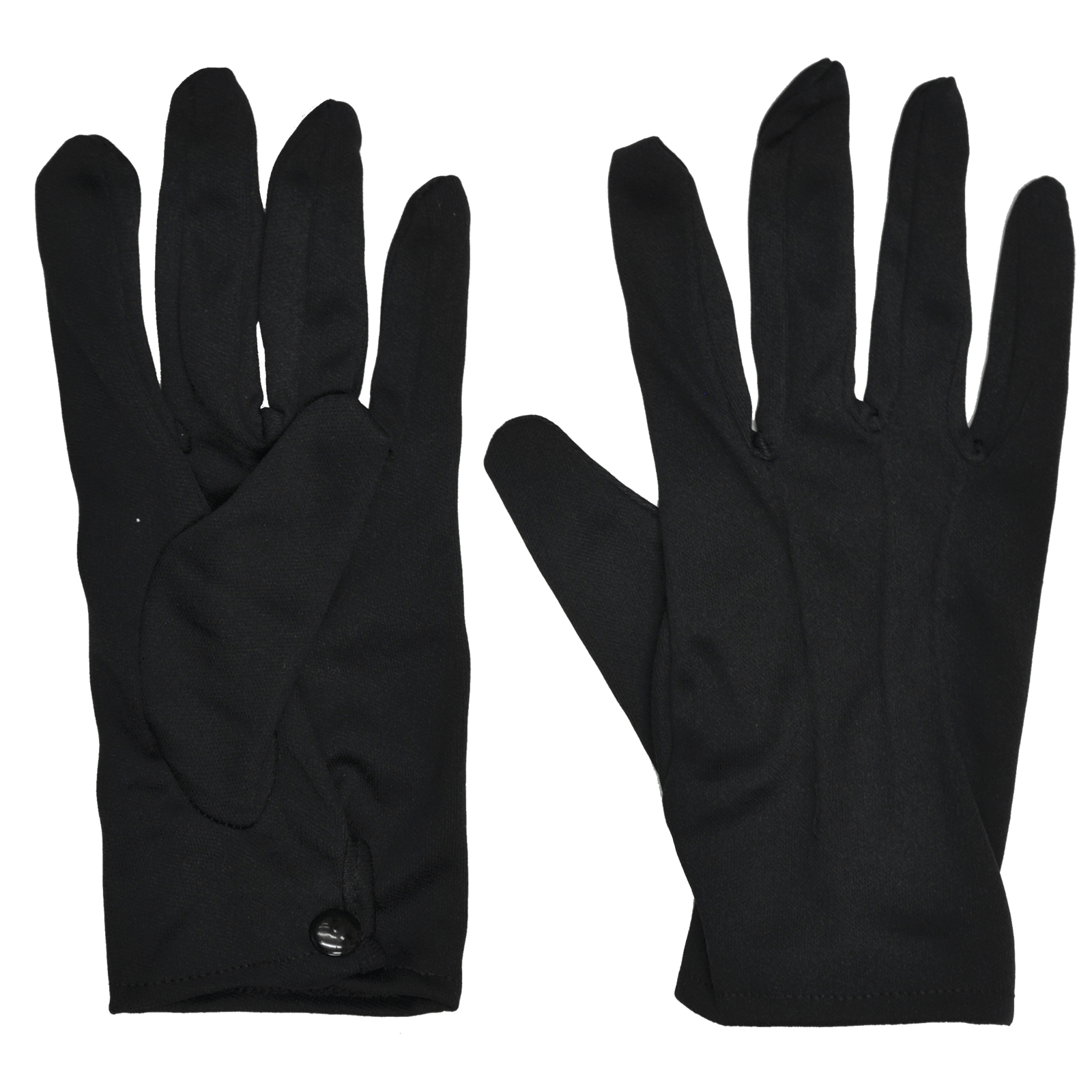Gloves Theatrical with Snap Black Costume Accessory