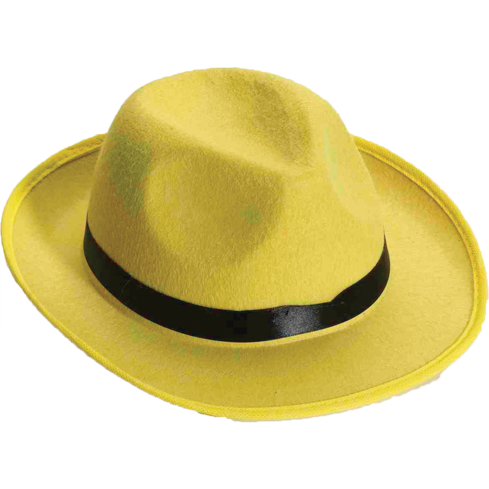 Hat Yellow Fedora Adult Costume Accessory