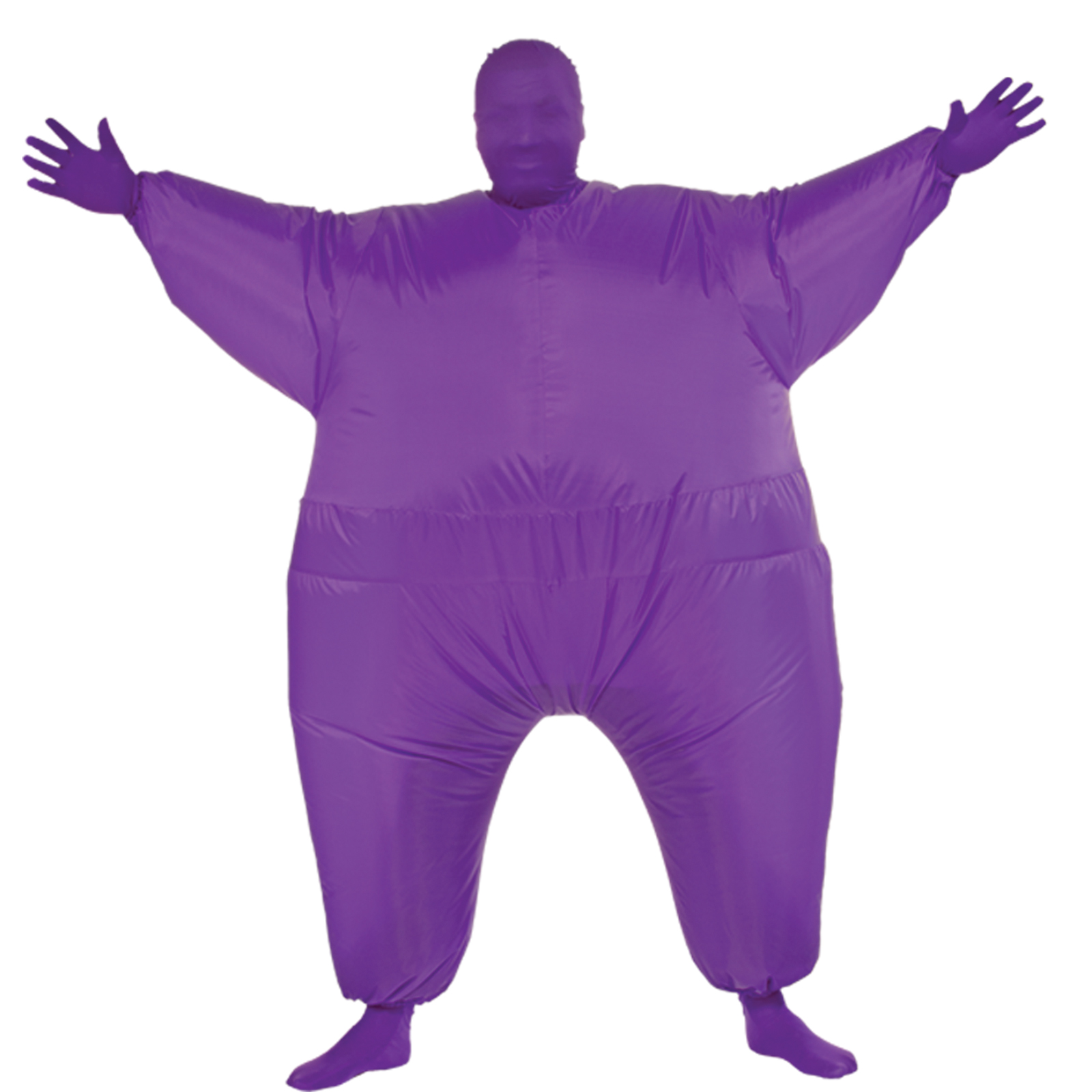 Men&#8217;s Purple Inflatable Skin Suit Costume Size: One Size Fits Most