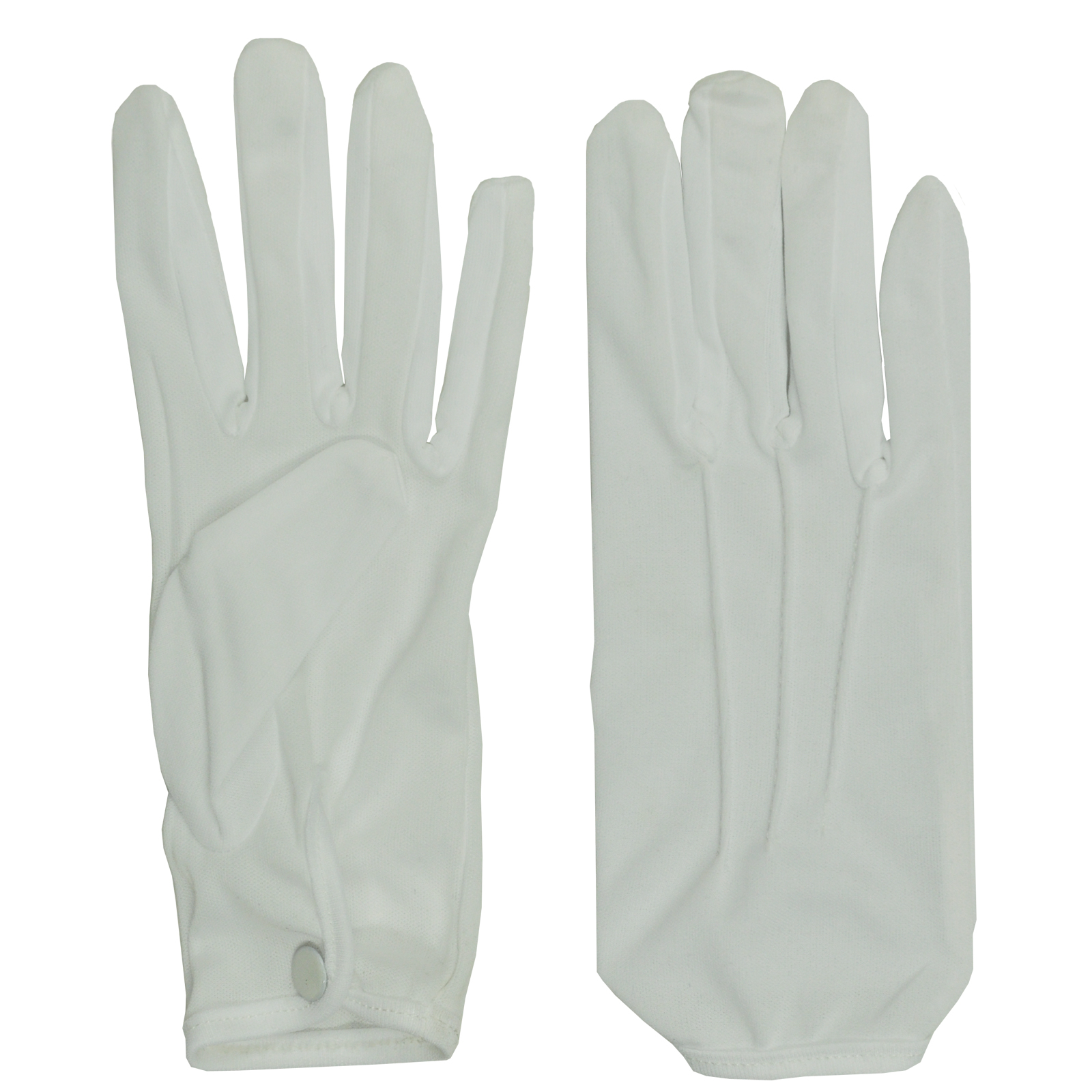 Gloves Theatrical with Snap White Costume Accessory