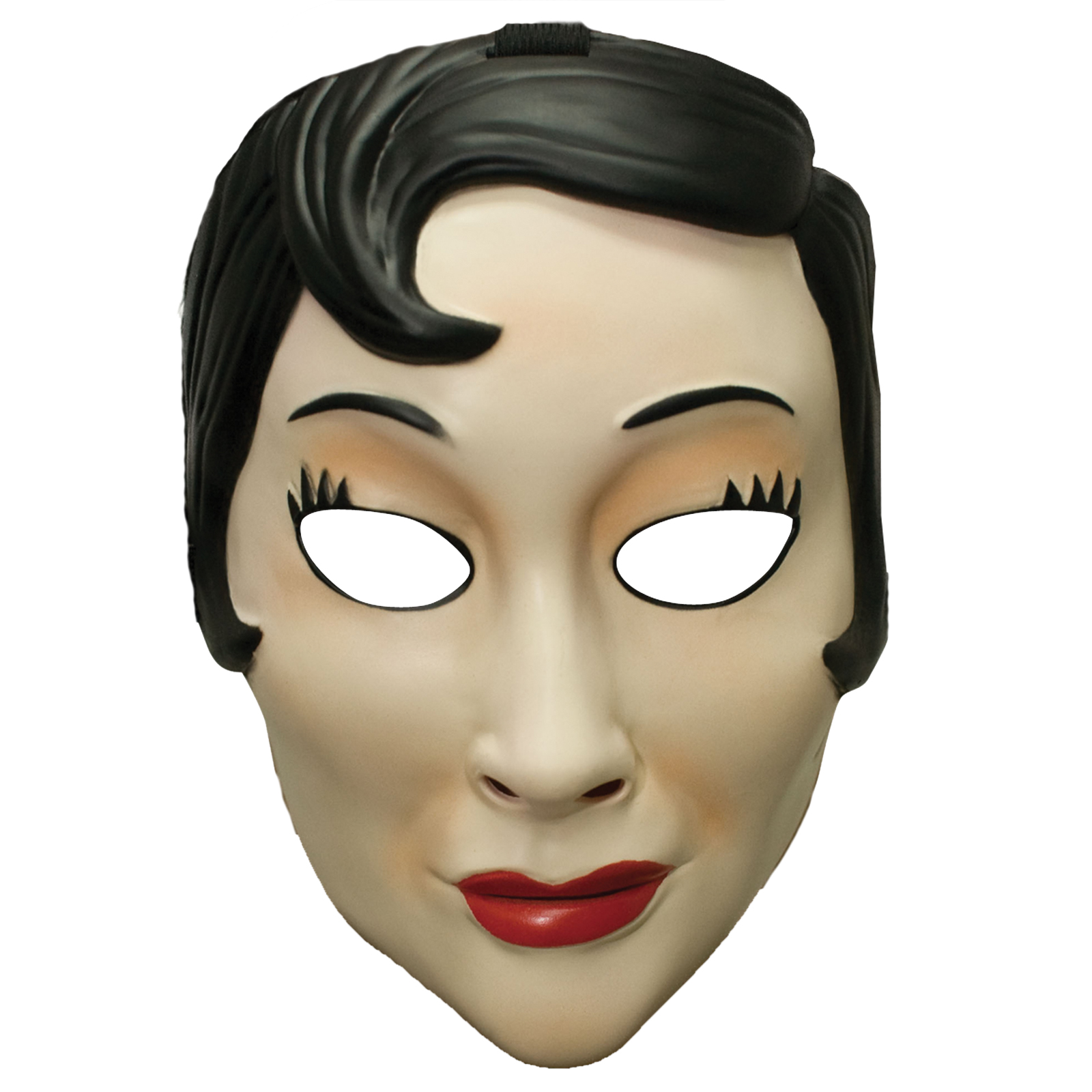 Emo Girl Plastic Mask Costume Accessory