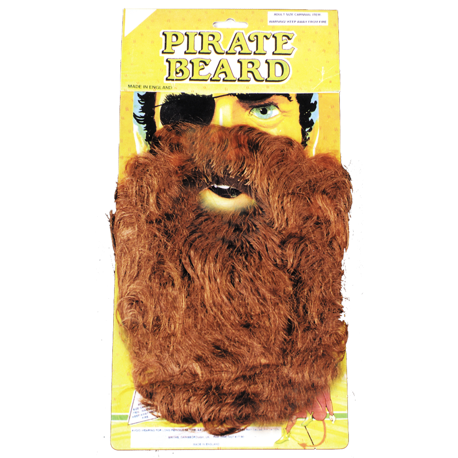Beard Pirate Brown Costume Accessory