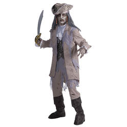 The Costume Center Tortilla Brown and Black Pirate Zombie Men Adult Halloween Costume