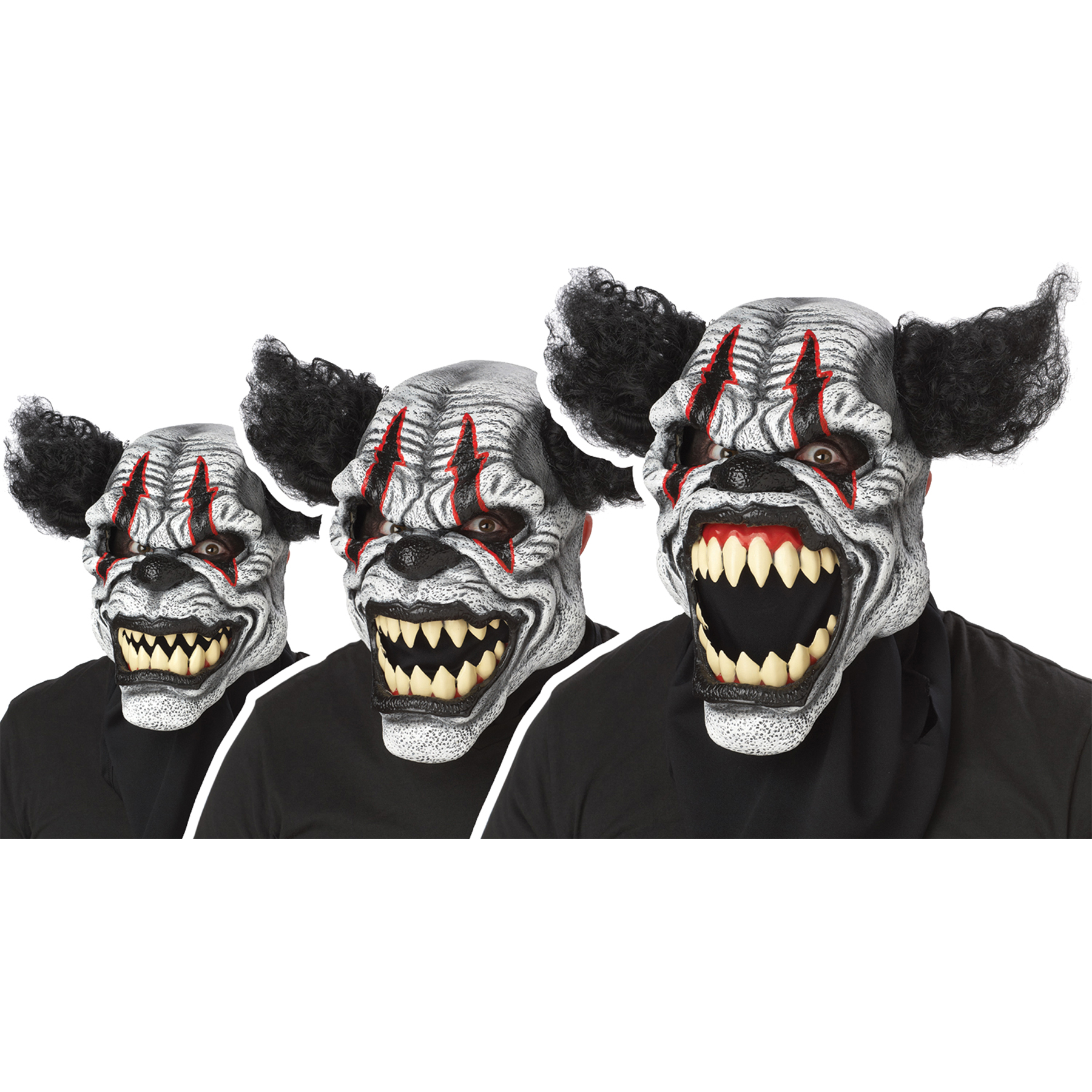 Звук смеха клоуна. Радикальные движения маски. Движение с масками животных.