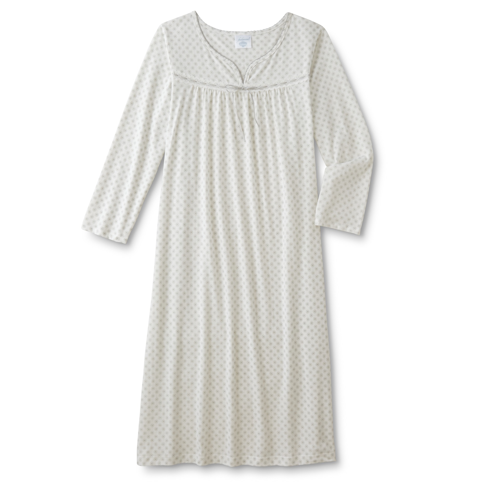 Fundamentals Women's Long-Sleeve Nightgown - Snowflakes