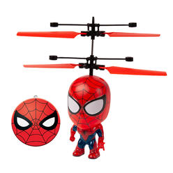 World Tech Toys Marvel 3.5 Inch: Spider-Man Flying Figure IR Helicopter (Marvel, Spider-Man)