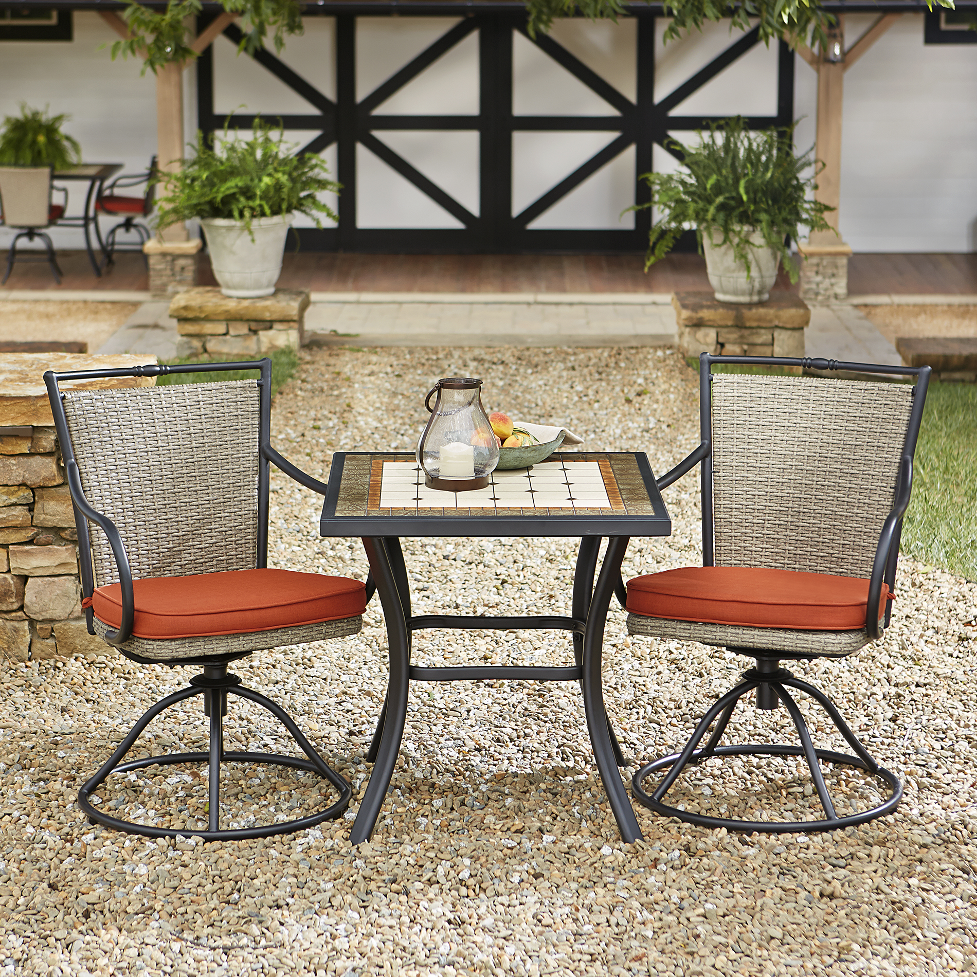 Mason Green 5075 3pc Hillsboro 3pc Bistro With Motion Chairs American Freight Sears Outlet