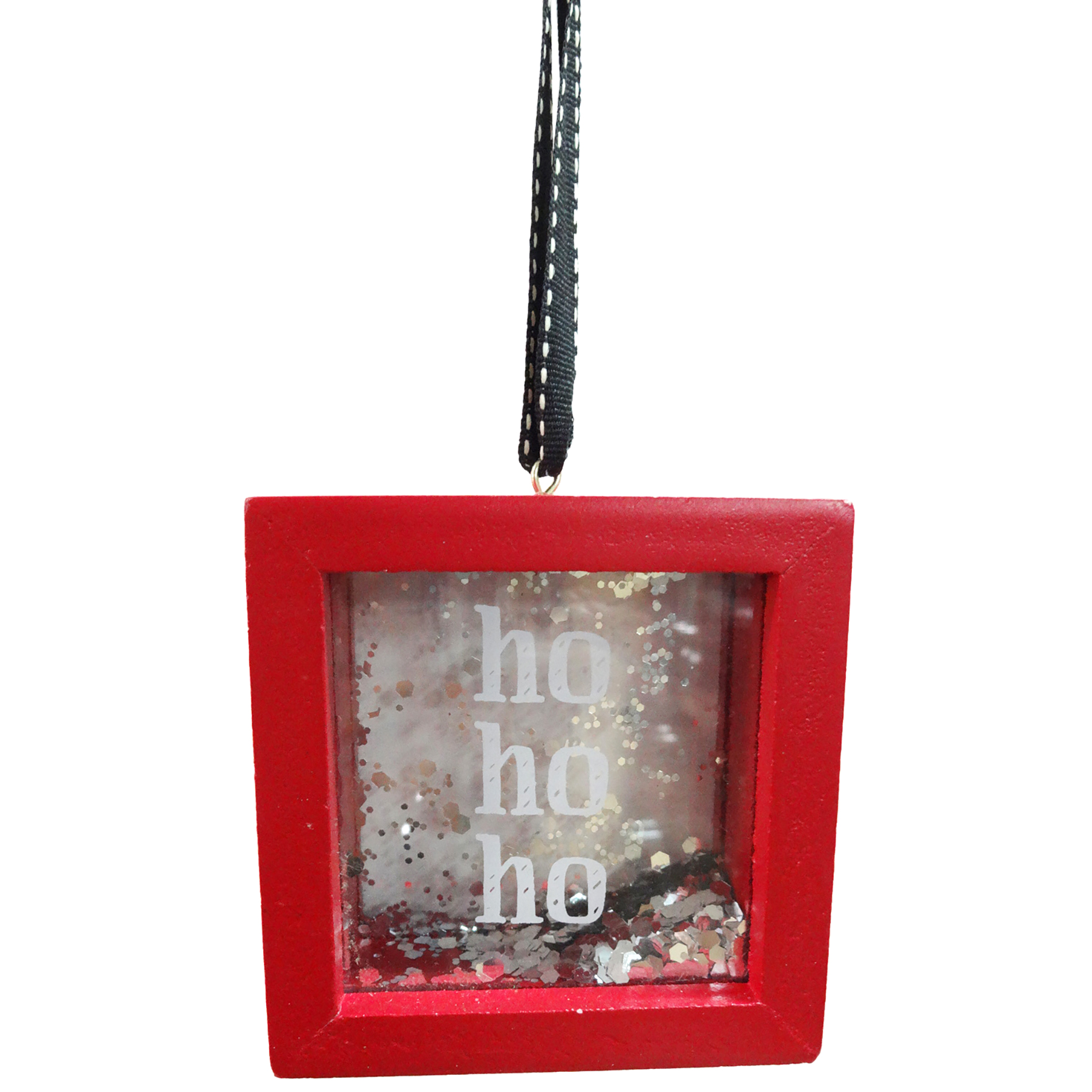 Ho Ho Ho Glitter Ornament Hanger