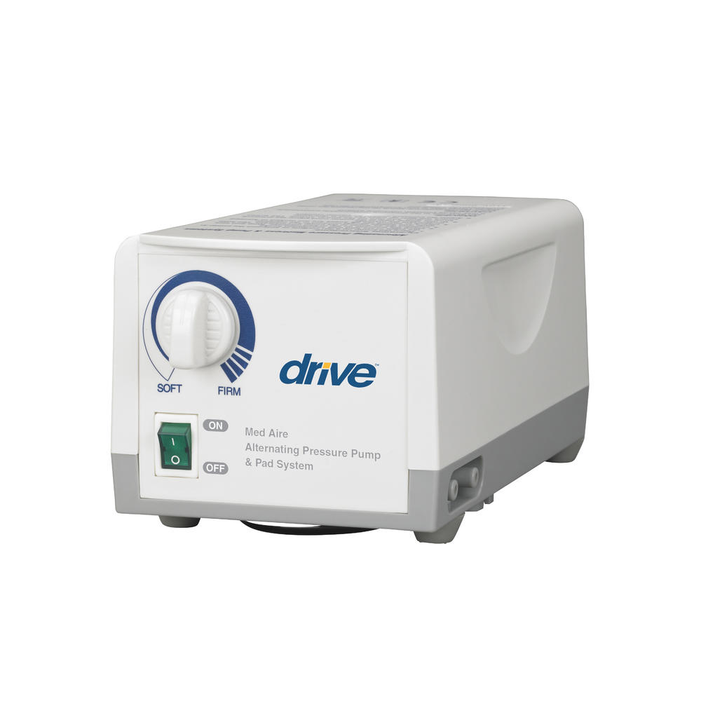 Drive Medical Med Aire Alternating Pressure Pump and Pad System  Variable Pressure with End Flaps
