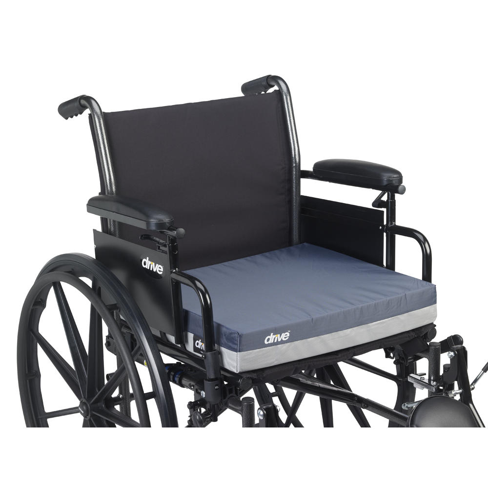 Drive Medical Gel "E" Skin Protection Wheelchair Seat Cushion  18" x 16" x 3"